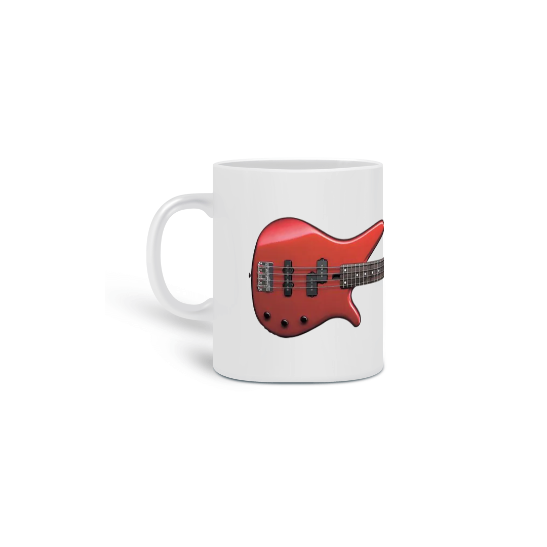 Nome do produto: Caneca Cerâmica - Baixo - Yamaha - RBX170 - Metallic Red
