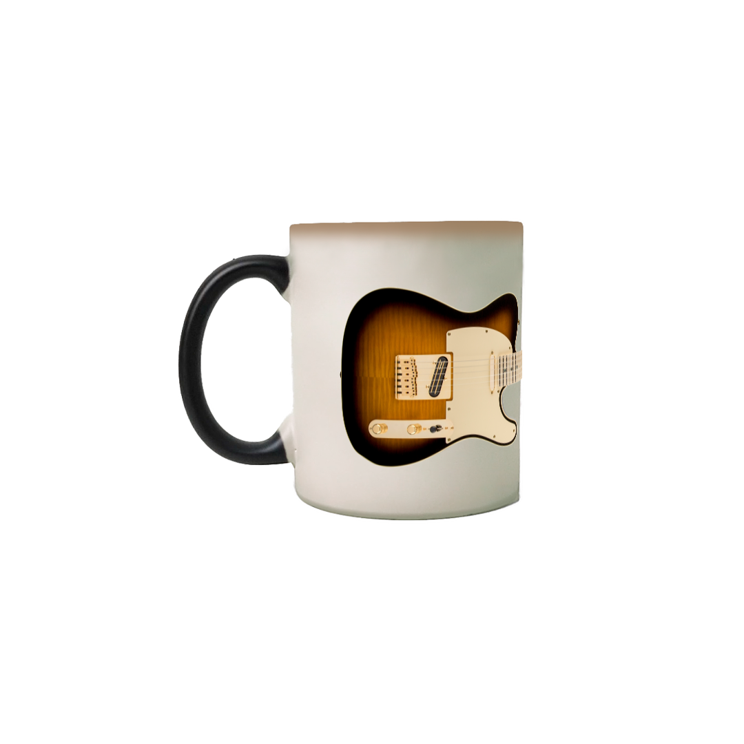 Nome do produto: Caneca Mágica - Guitarra Fender Telecaster Richie Kotzen Siganture Tobacco Burst - Model 1