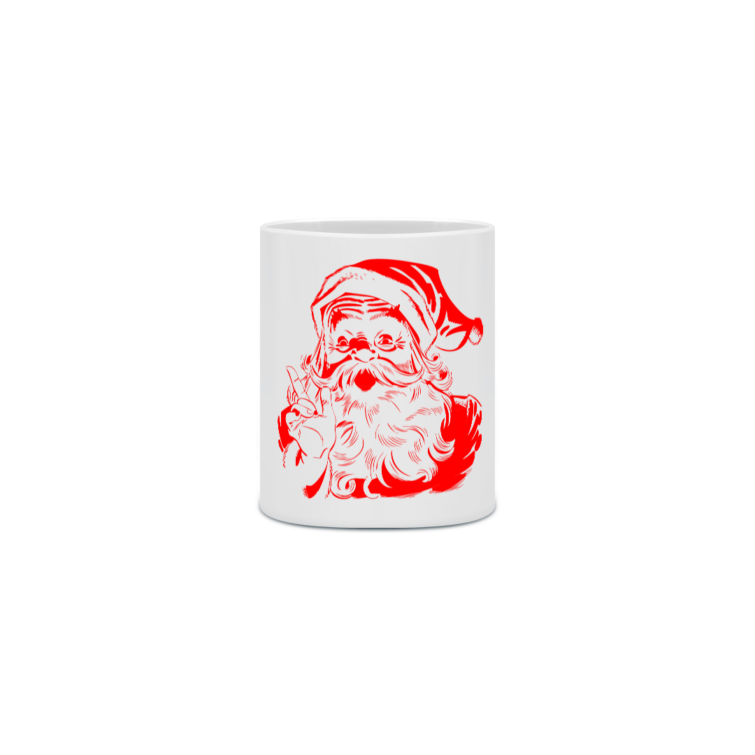 Nome do produto: Caneca Cerâmica - Papai Noel 1 - Vermelho