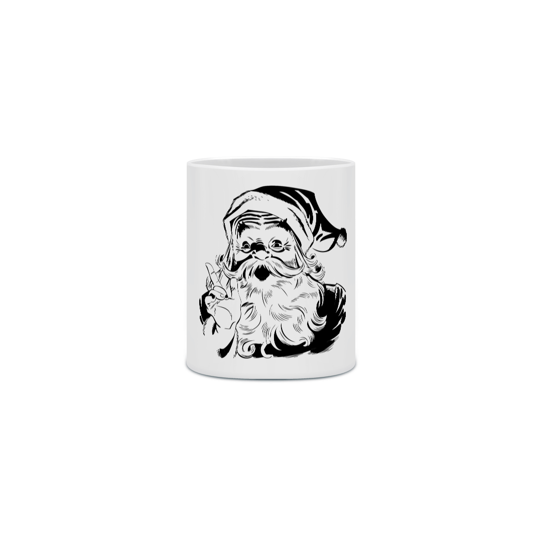 Nome do produto: Caneca Cerâmica - Papai Noel 2 - Preto