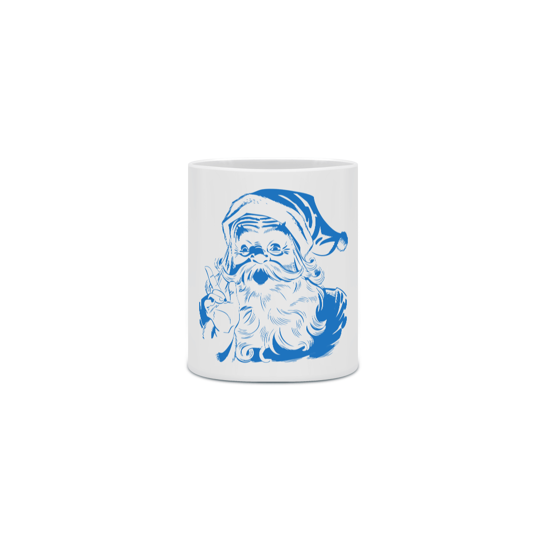 Nome do produto: Caneca Cerâmica - Papai Noel 1 - Azul 1