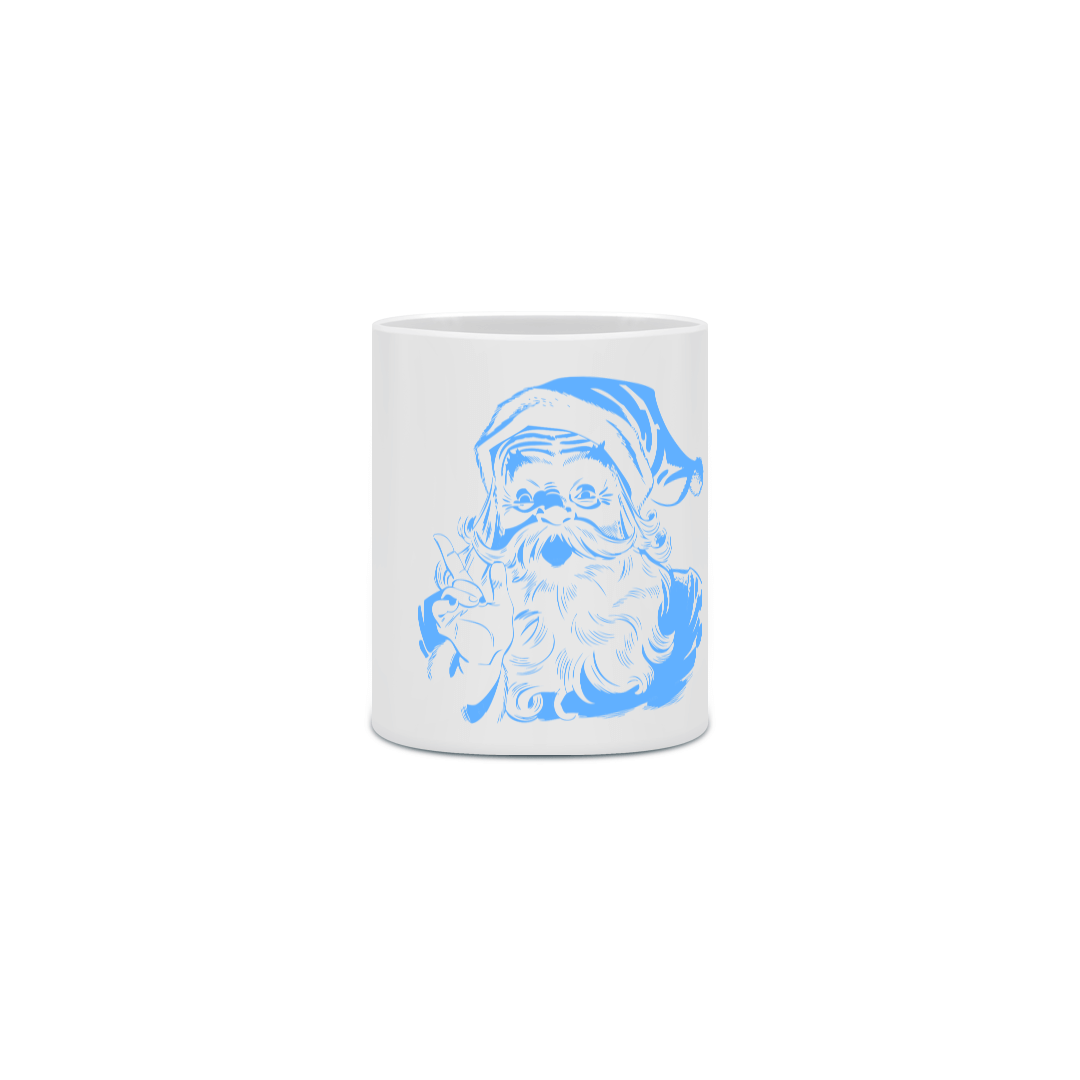 Nome do produto: Caneca Cerâmica - Papai Noel 1 - Azul 2