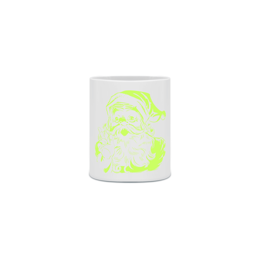 Nome do produto: Caneca Cerâmica - Papai Noel 1 - Verde 1