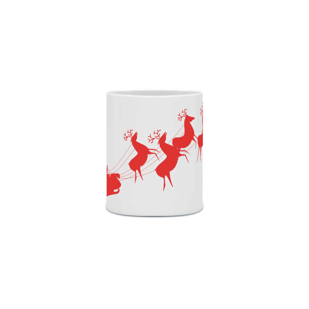 Nome do produto: Caneca Cerâmica - Papai Noel 2 - Vermelho