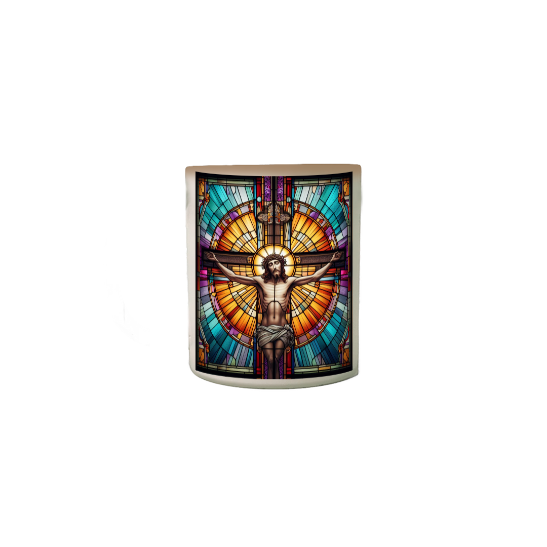 Nome do produto: Caneca Mágica- Jesus - Vitral 1