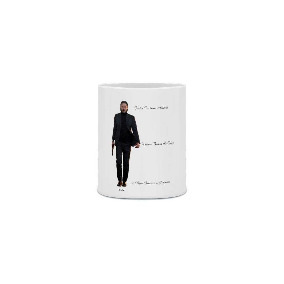 Nome do produto: Caneca Cerâmica - John Wick 1 - Fortis Fortuna Adiuvat