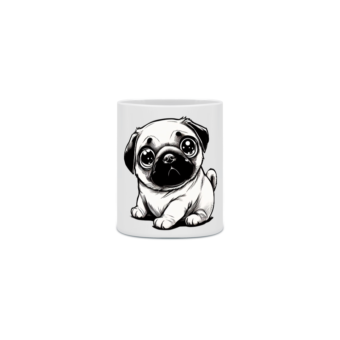 Nome do produto: Caneca Cerâmica - Fat Pug 1