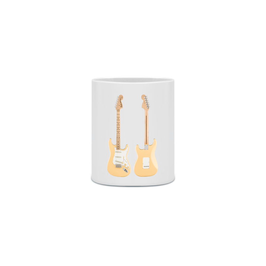 Nome do produto: Caneca Cerâmica - Guitarra Fender Stratocaster Yngwie Malmsteen Signature - Model 1