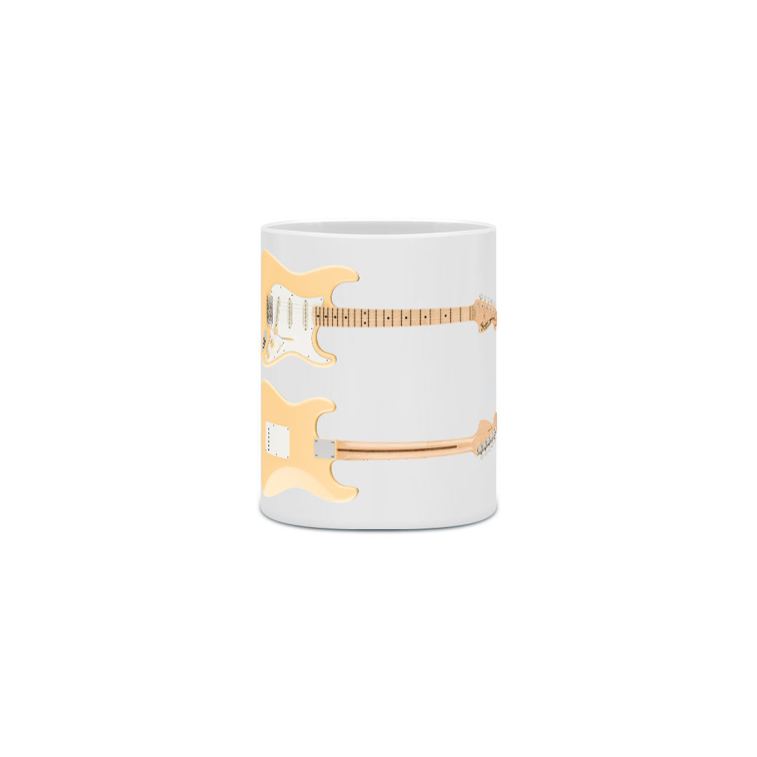 Nome do produto: Caneca Cerâmica - Guitarra Fender Stratocaster Yngwie Malmsteen Signature - Model 2