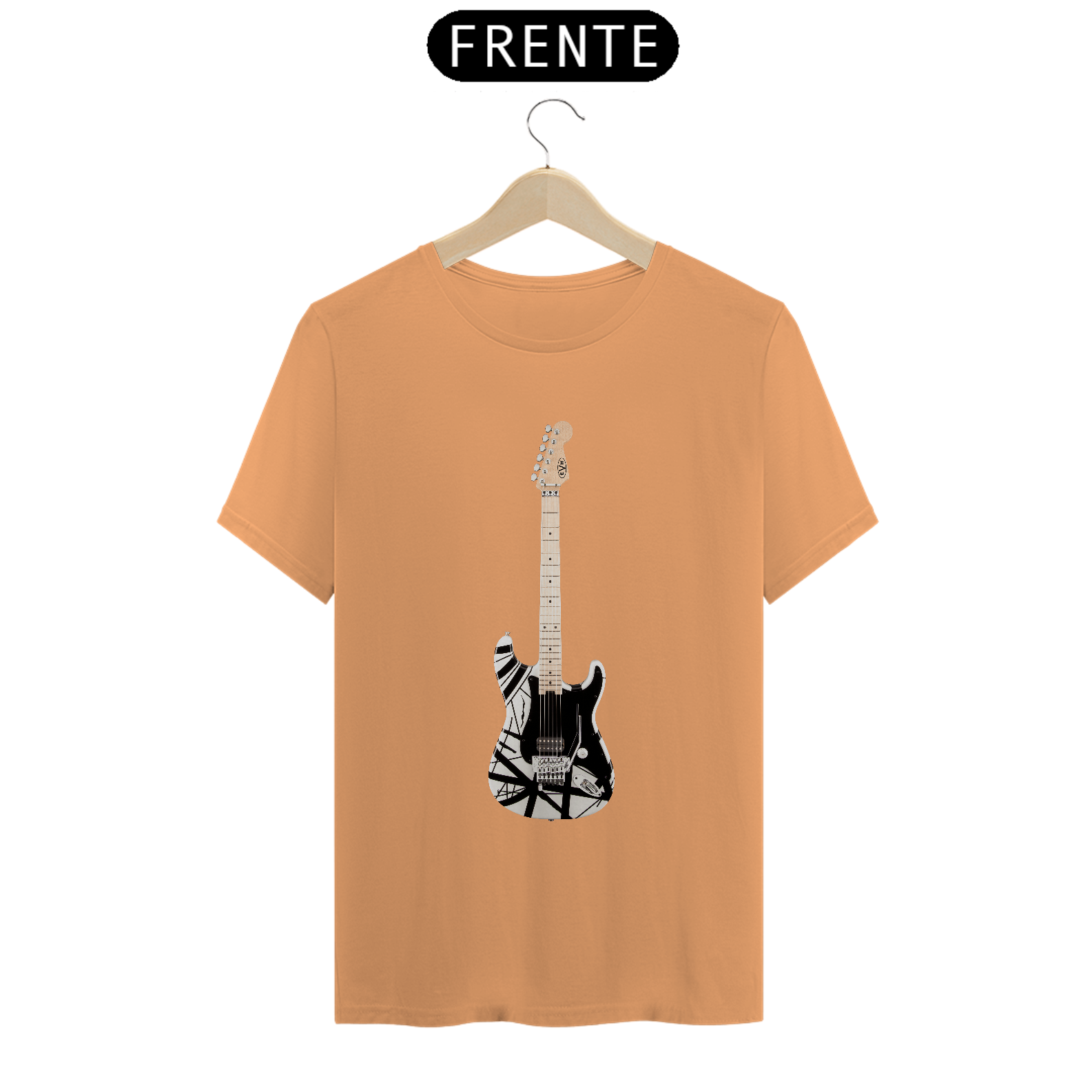 Nome do produto: T-Shirt Estonada - Guitarra EVH Striped Series Black White