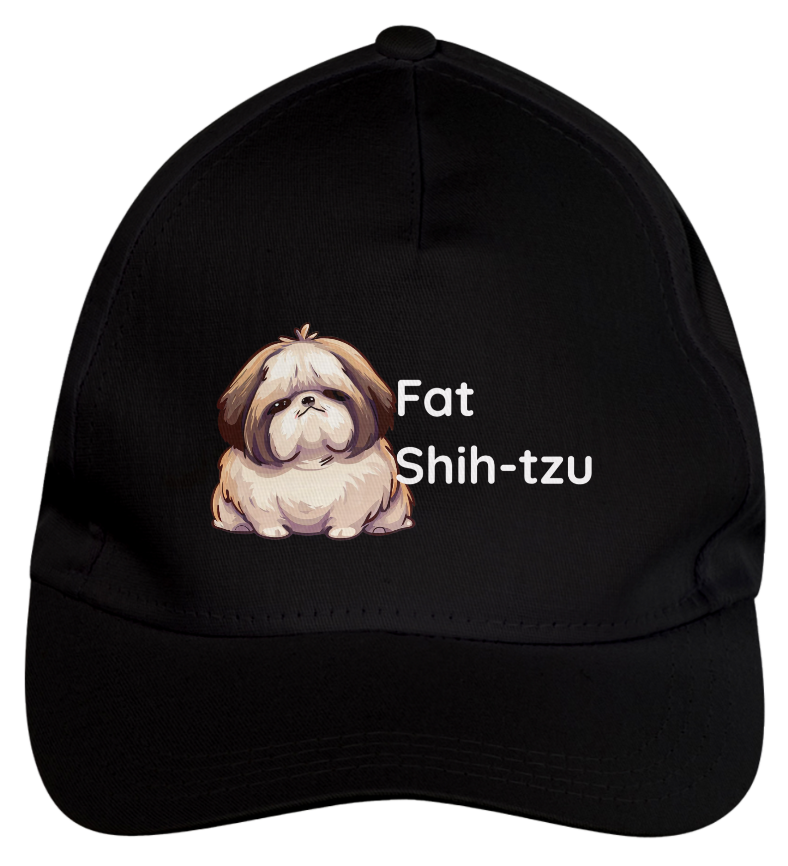 Nome do produto: Boné de Brim - Fat Shih-tzu - Modelo 1