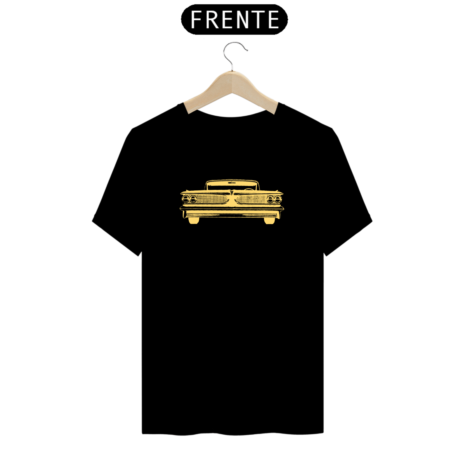 Nome do produto: T-Shirt Prime - Carro Antigo 8 Amarelo