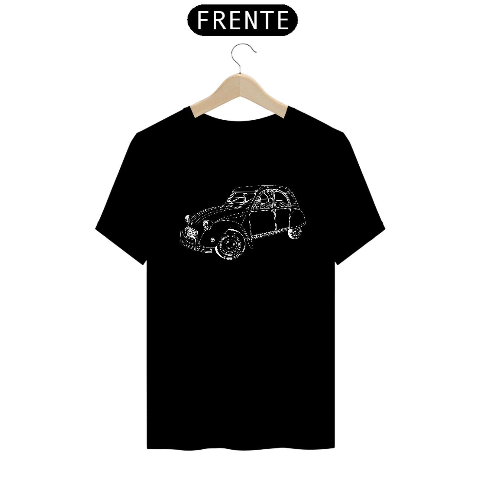 Nome do produto: T-Shirt Prime - Carro Antigo 9 Branco