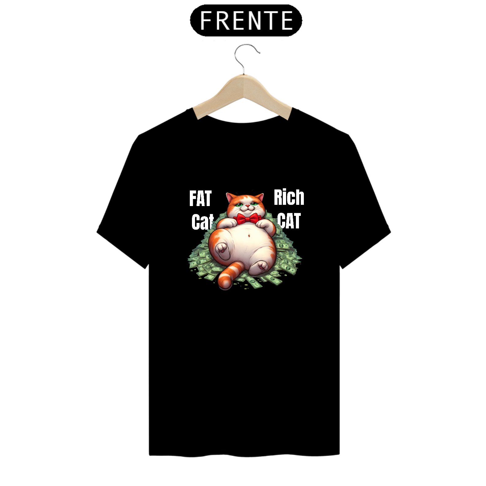 Nome do produto: T-Shirt Prime - Fat Cat, Rich Cat 1 Branco