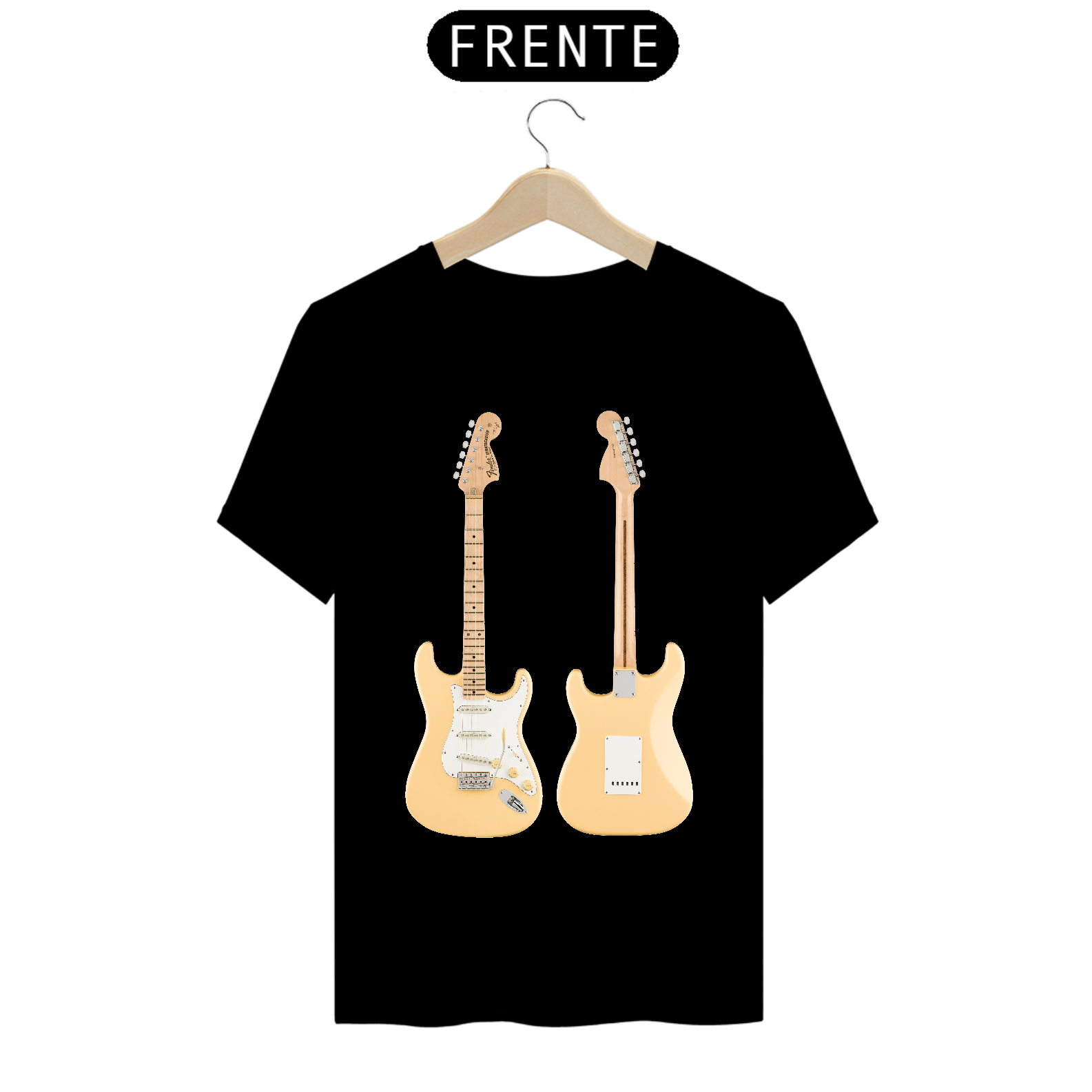 Nome do produto: T Shirt Prime - Guitarra Fender Stratocaster Yngwie Malmsteen Signature - Model 1