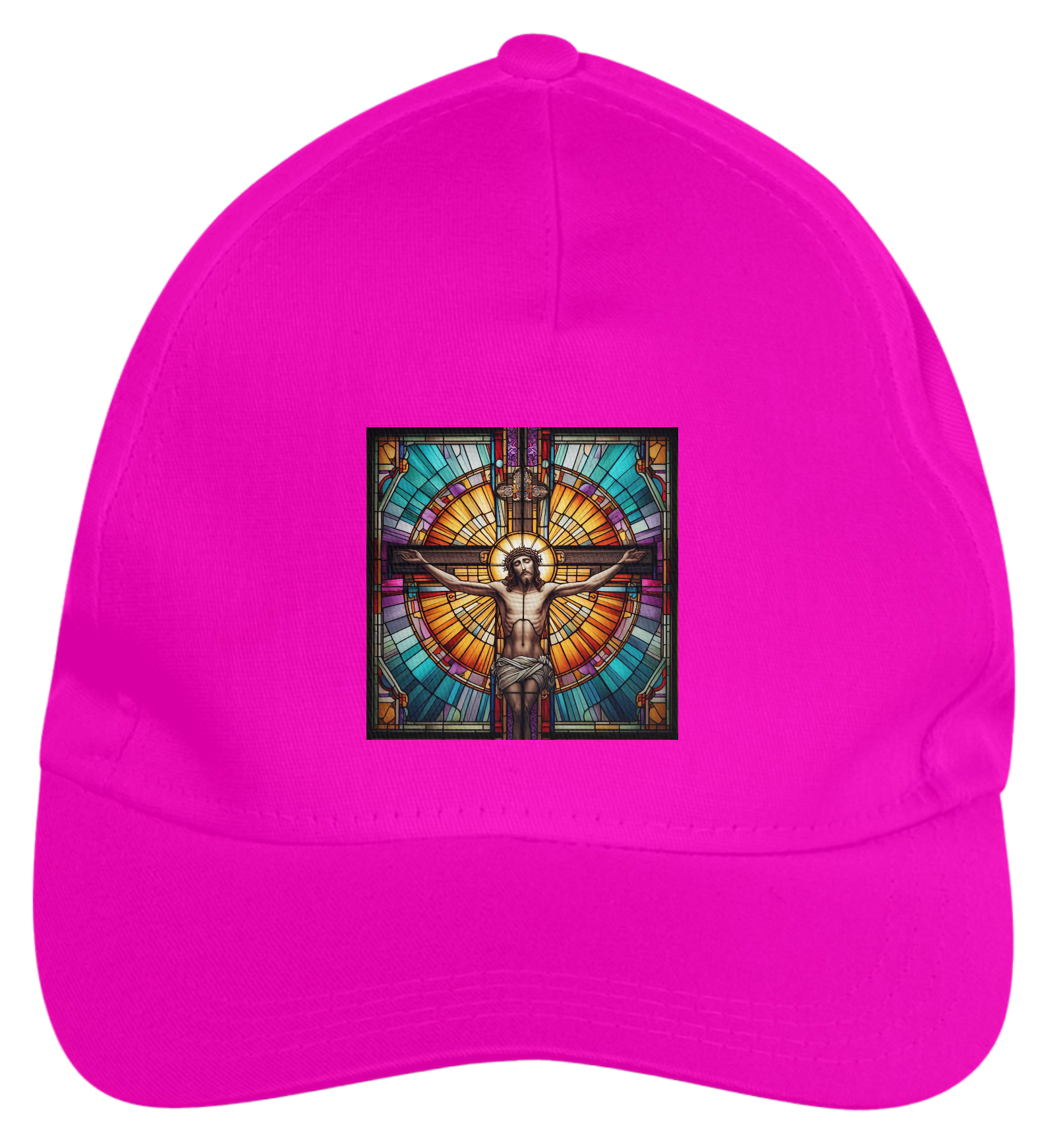 Nome do produto: Boné de Brim - Jesus - Vitral 1