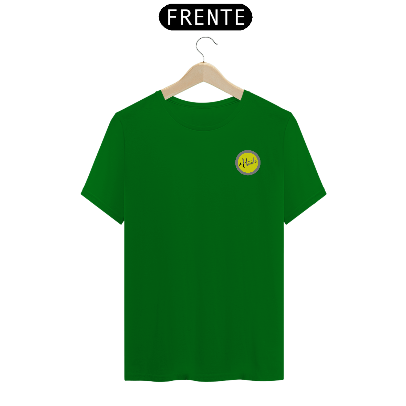 Nome do produto: T-Shirt Classic - 4 Hands Luthieria - Logo - Diversas Cores