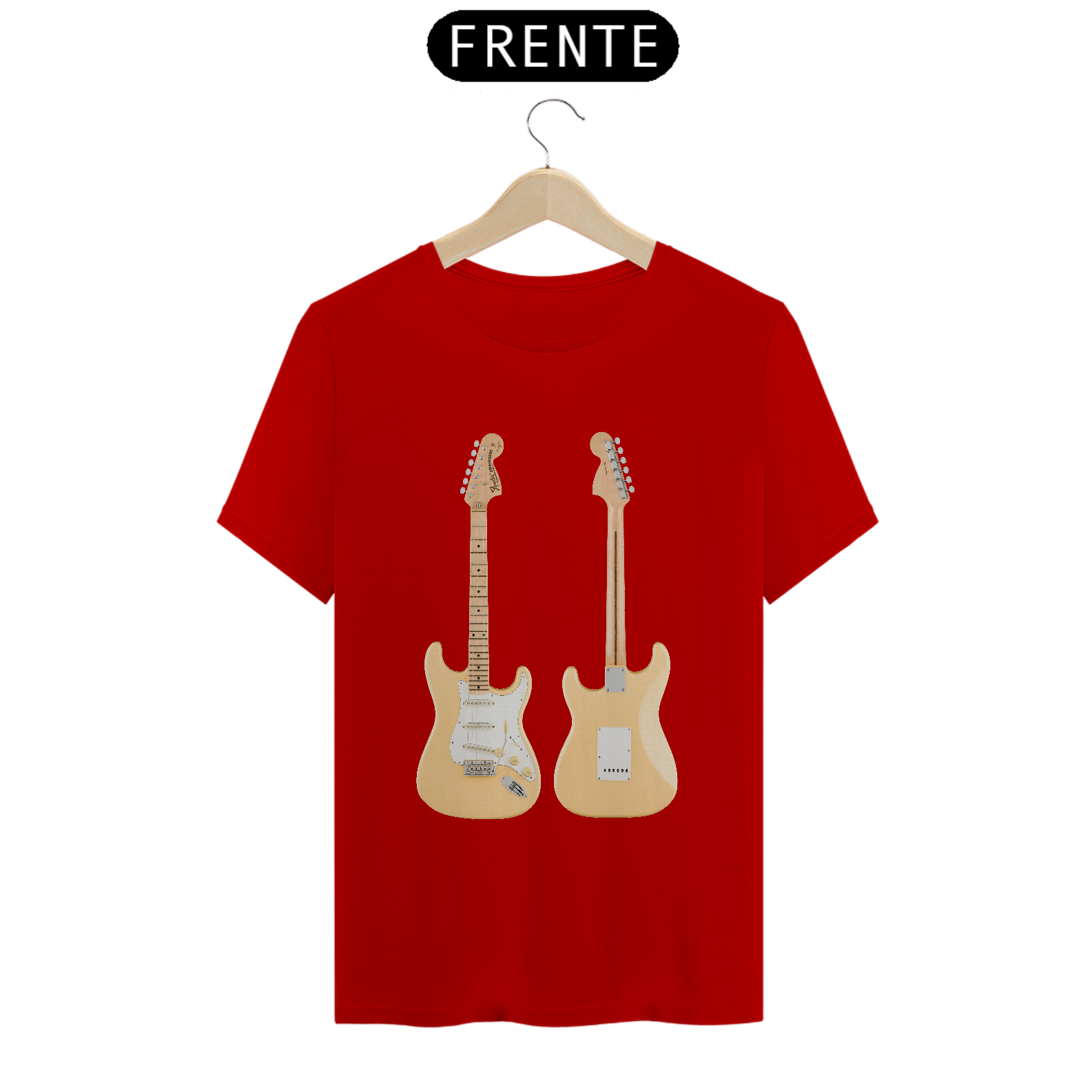 Nome do produto: T Shirt Quality - Guitarra Fender Stratocaster Yngwie Malmsteen Signature - Model 1