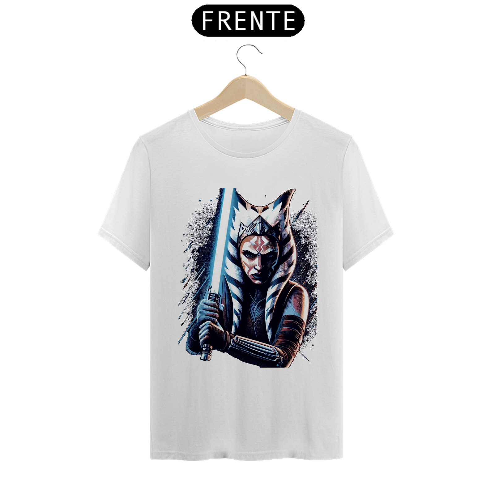 Nome do produto: Camiseta Masculina Star Wars Ahsoka Tano