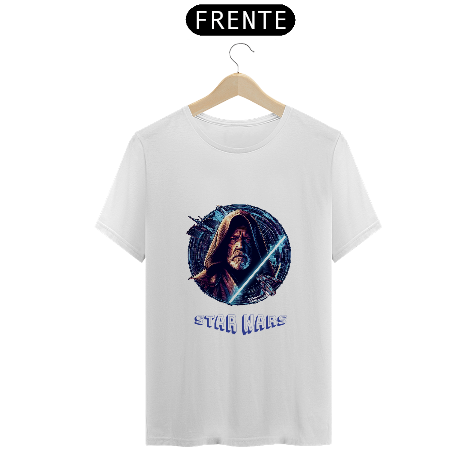 Nome do produto: Camiseta Masculina Star Wars Obi-Wan Kenobi