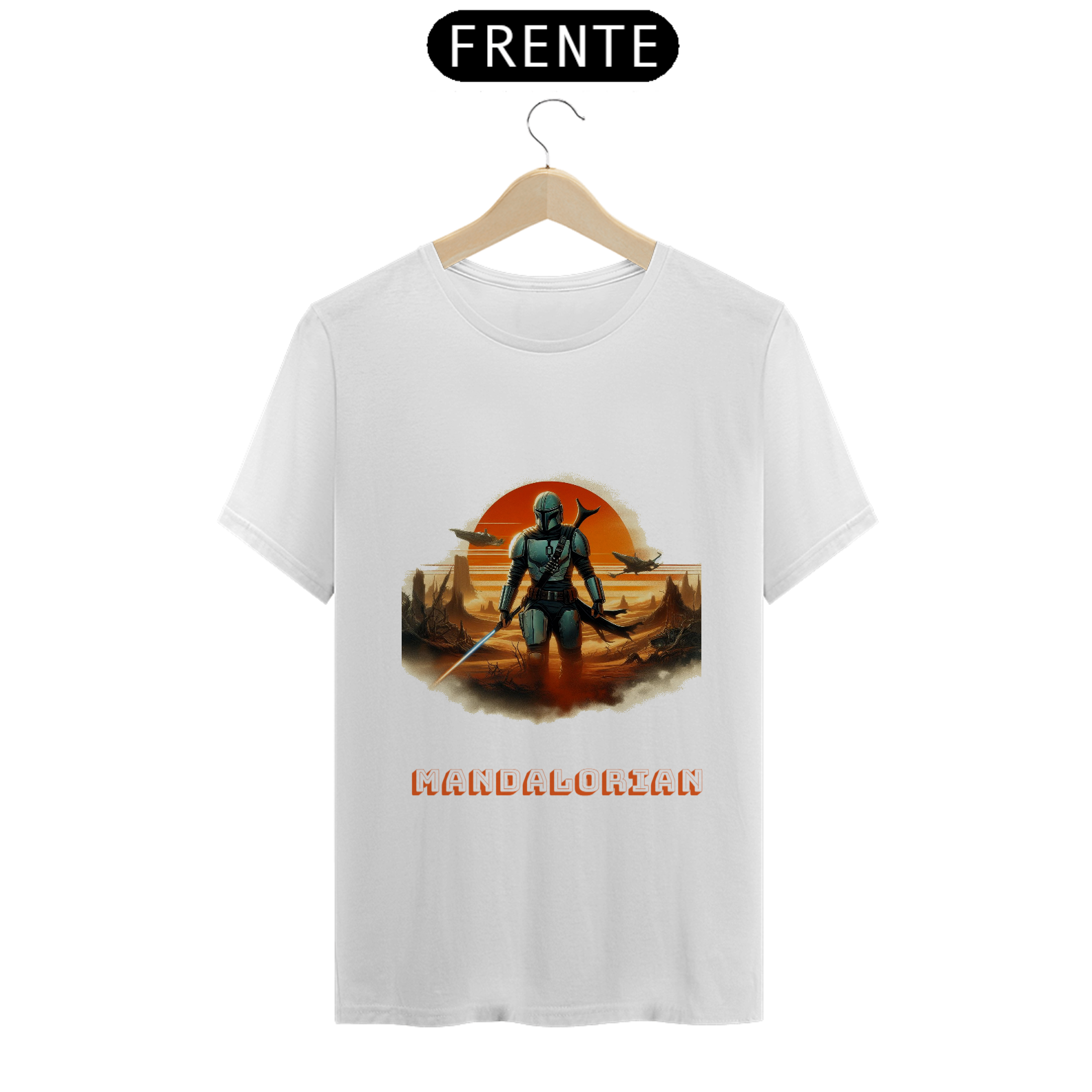 Nome do produto: Camiseta Masculina Star Wars Mandalorian