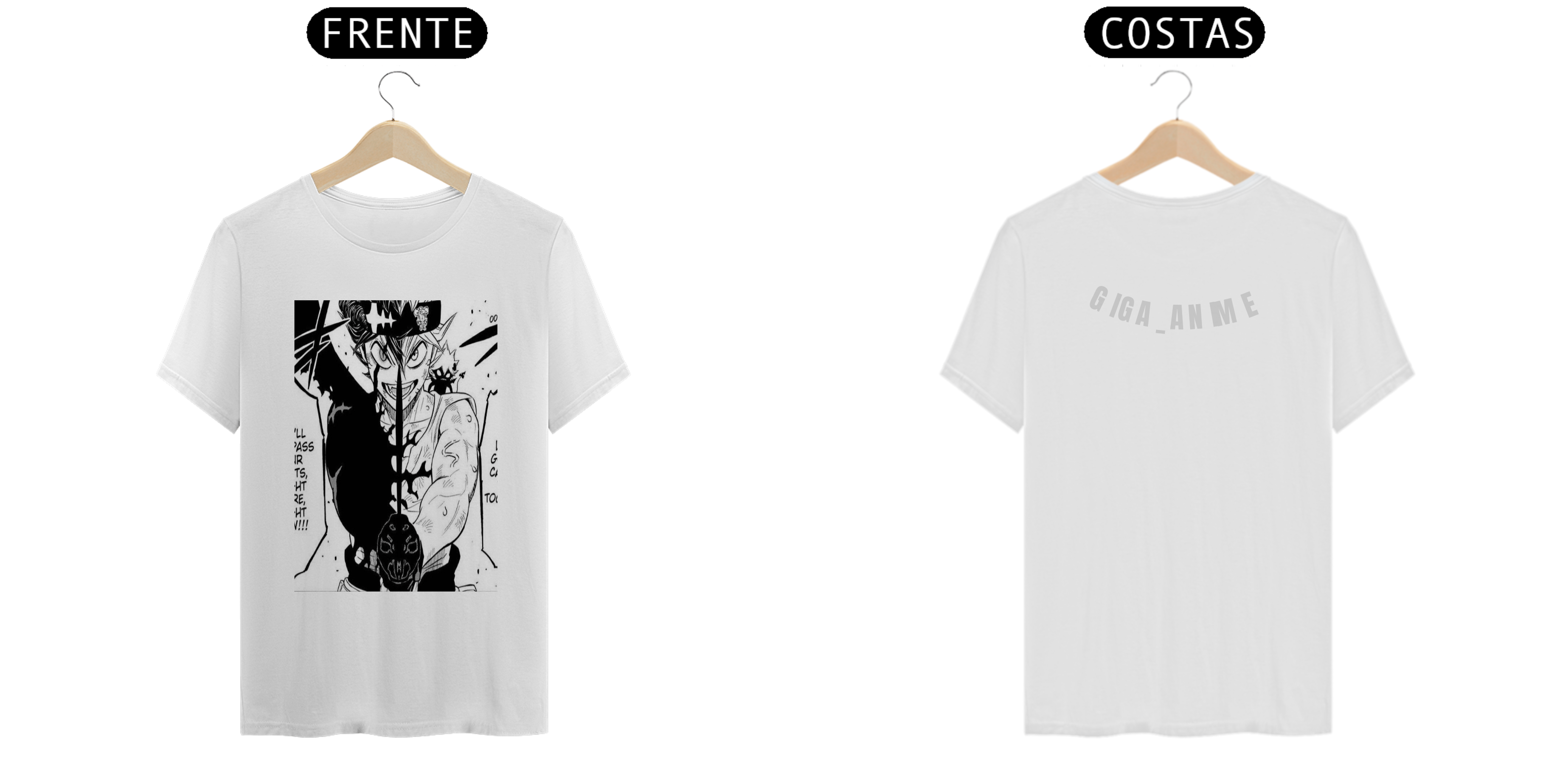 Nome do produto: Camisa Asta Black clover