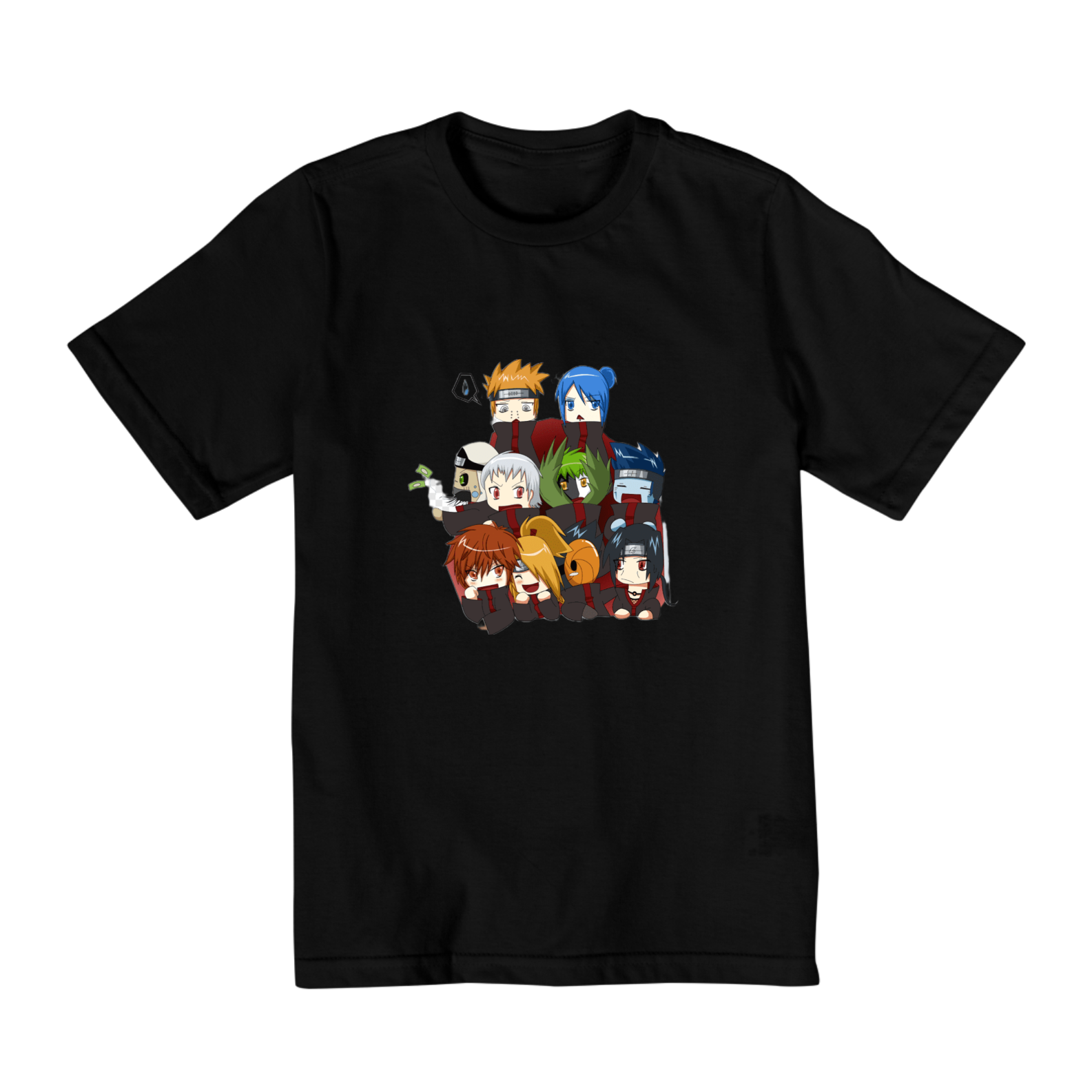 Nome do produto: Camisa akatsuki infantil 10 a 14 anos