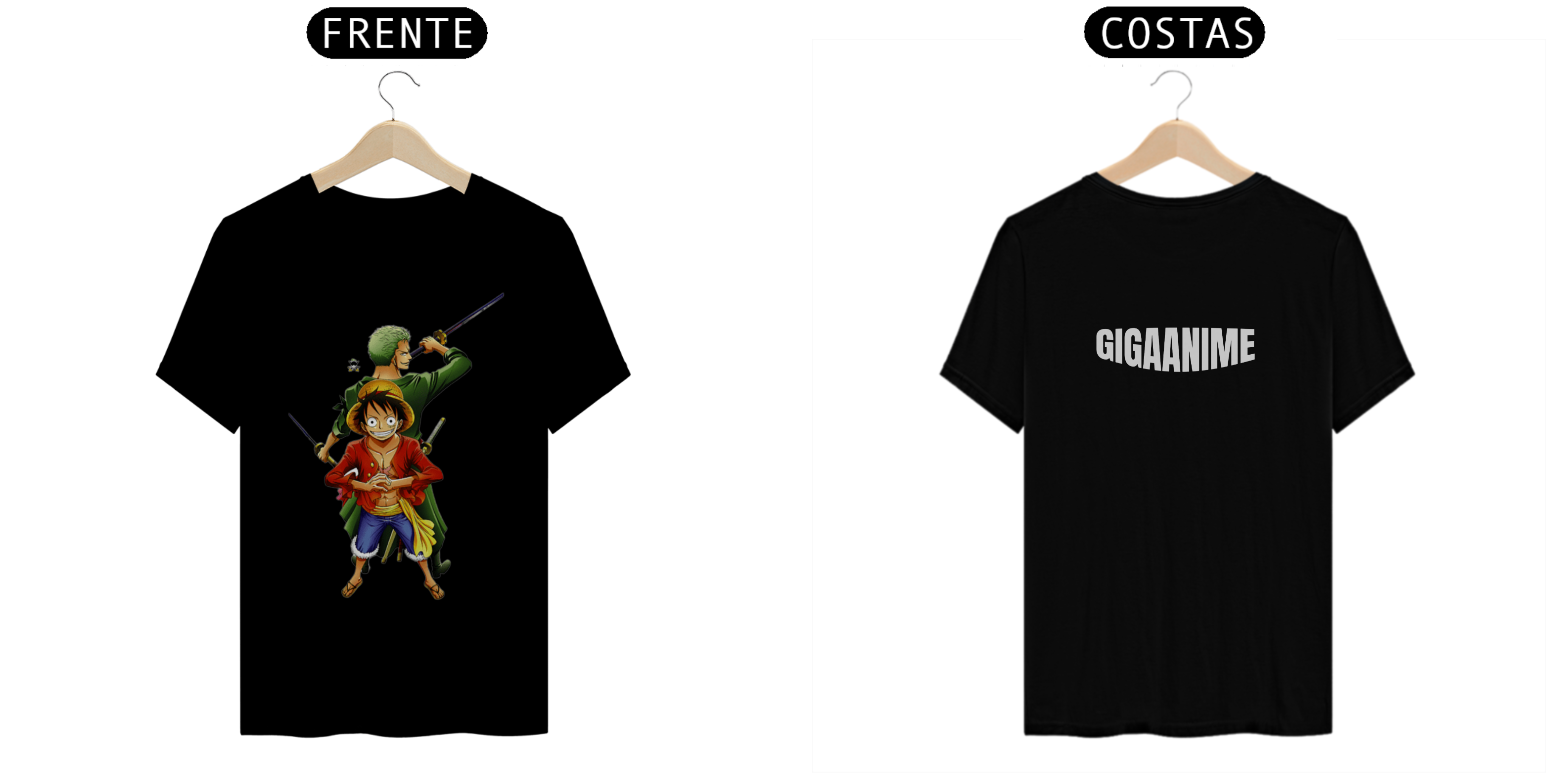 Nome do produto: Camisa Luffy e zoro 