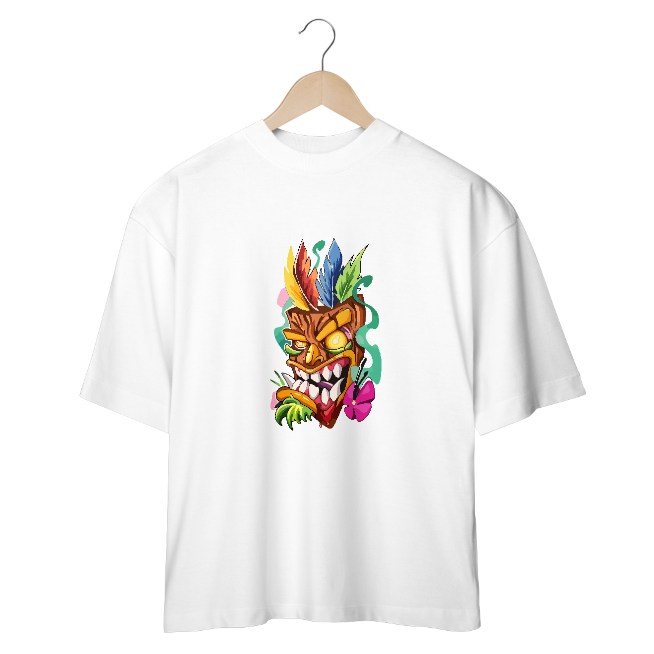 Nome do produto: CAMISETA AKU AKU - OVERSIZED