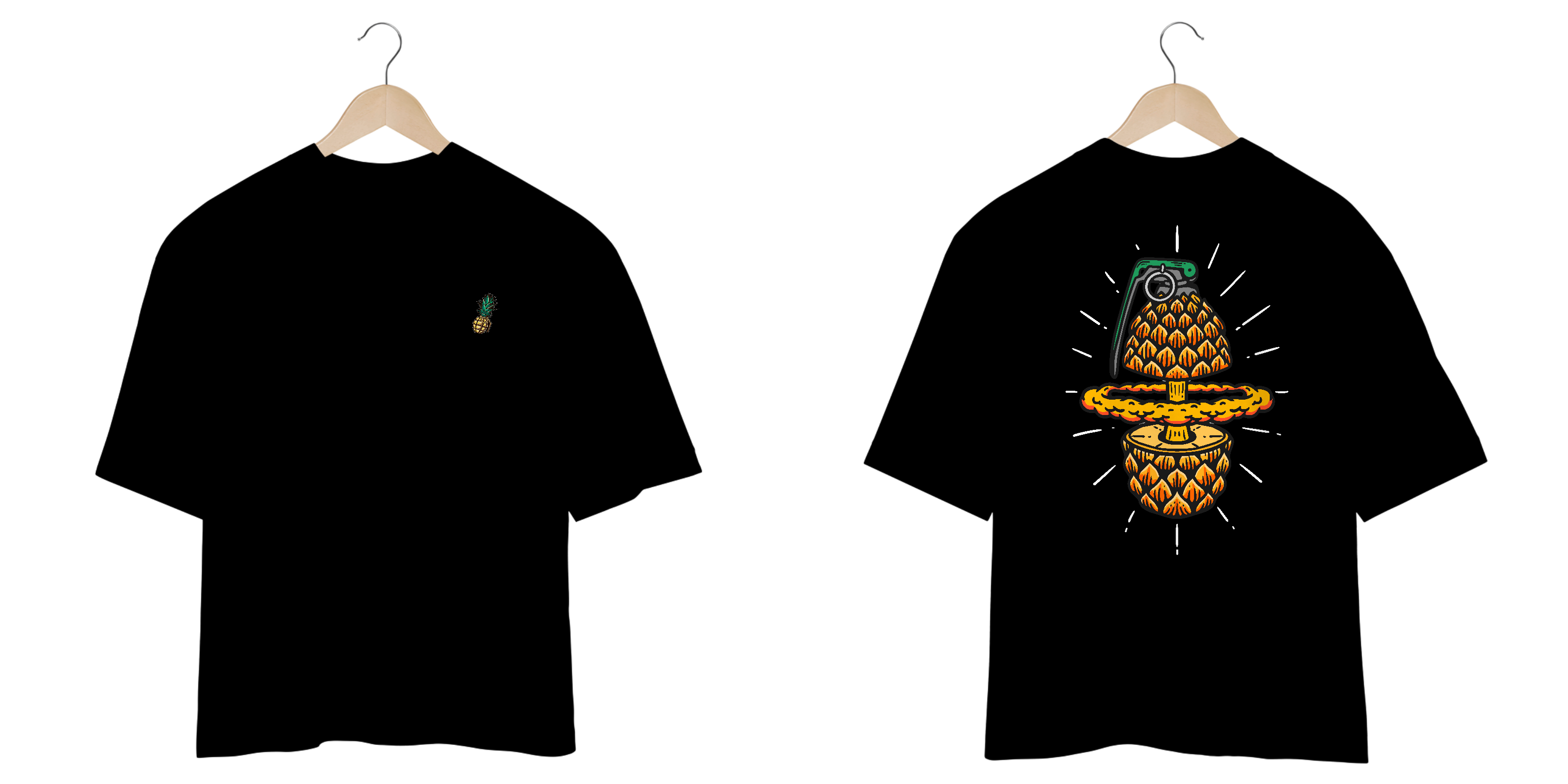 Nome do produto: Camiseta Explosive Pineapple - OVERSIZED