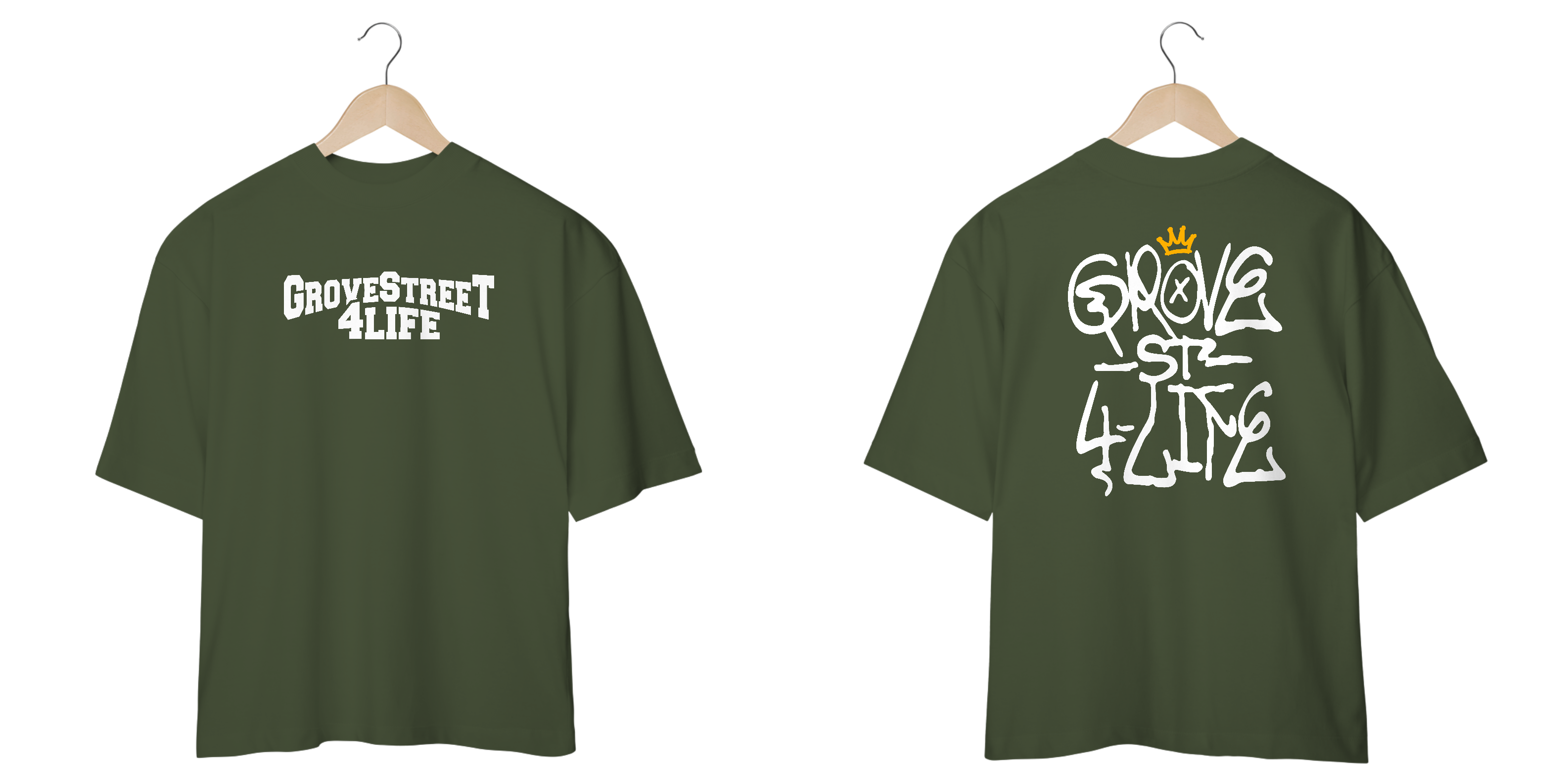 Nome do produto: Camiseta Grove Street 4Life - OVERSIZED