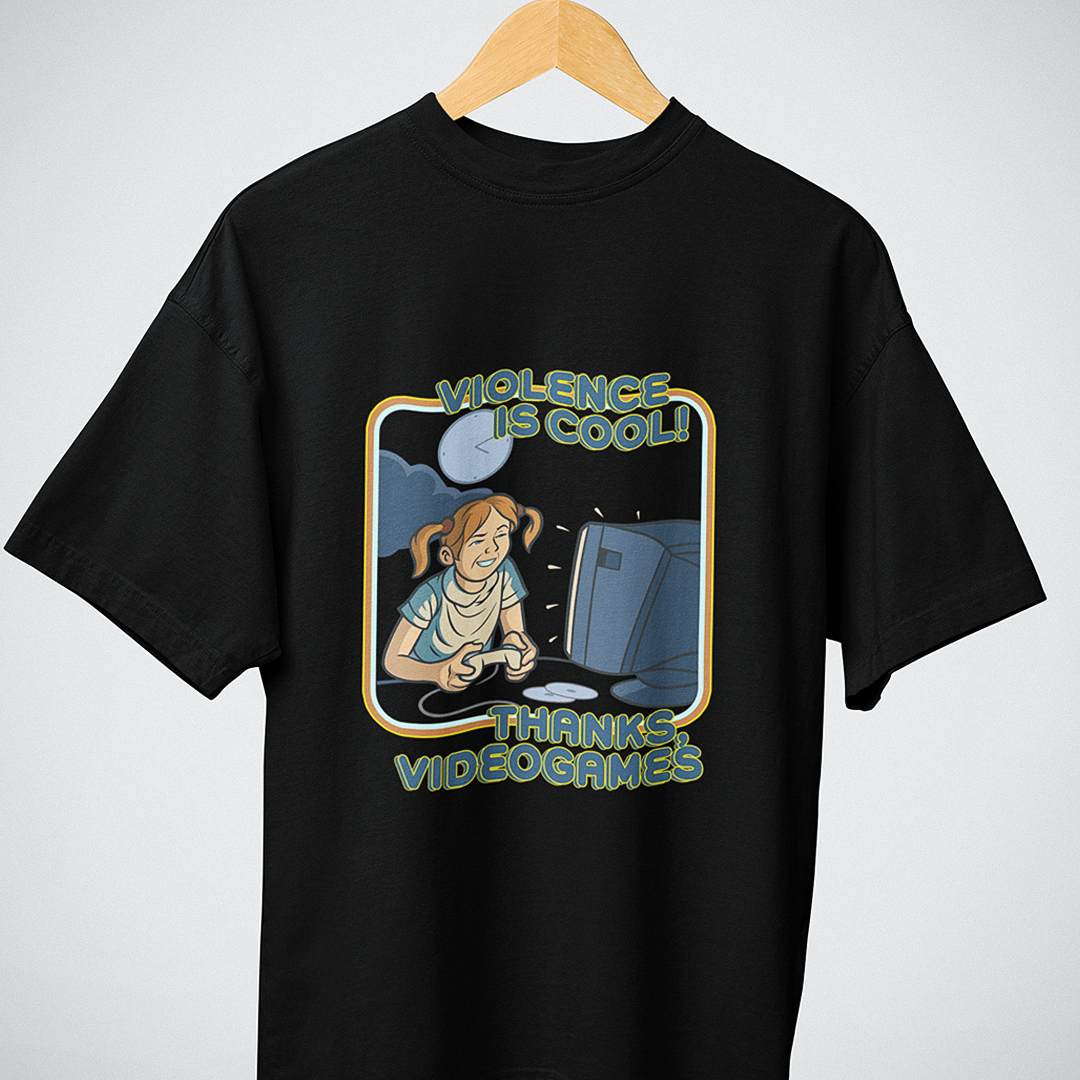 Nome do produto: Camiseta Violence is Cool - OVERSIZED