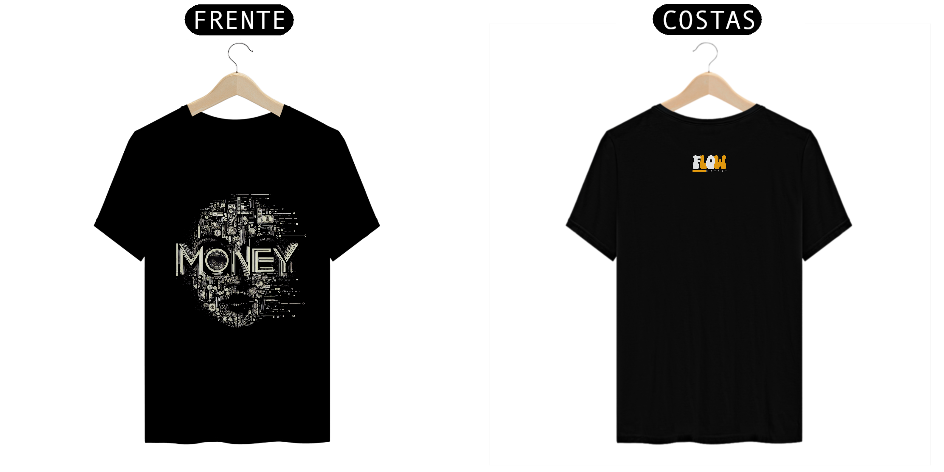Nome do produto: Camiseta Money Estampa na Frente