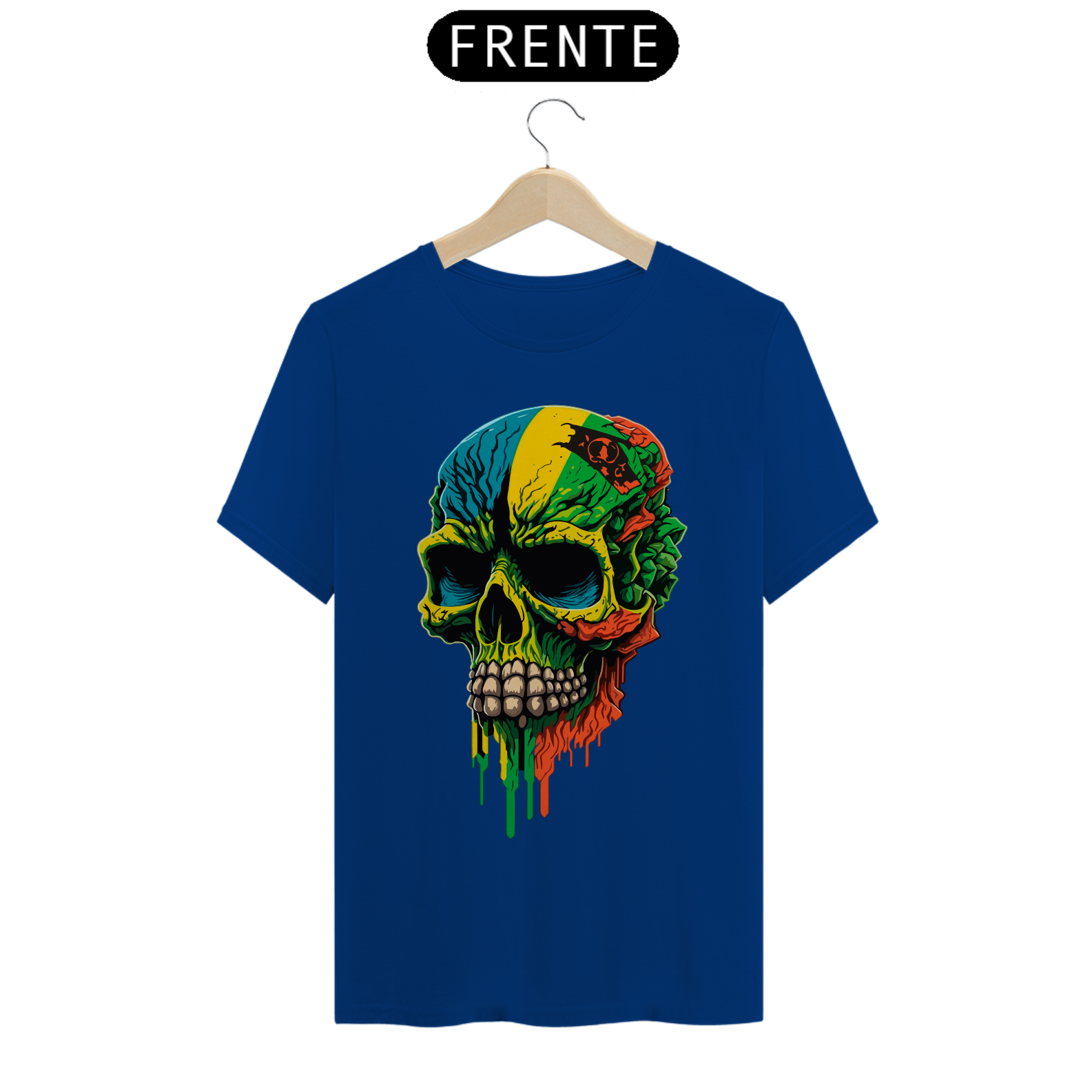 Nome do produto: Camiseta Reta Brazilian Skull