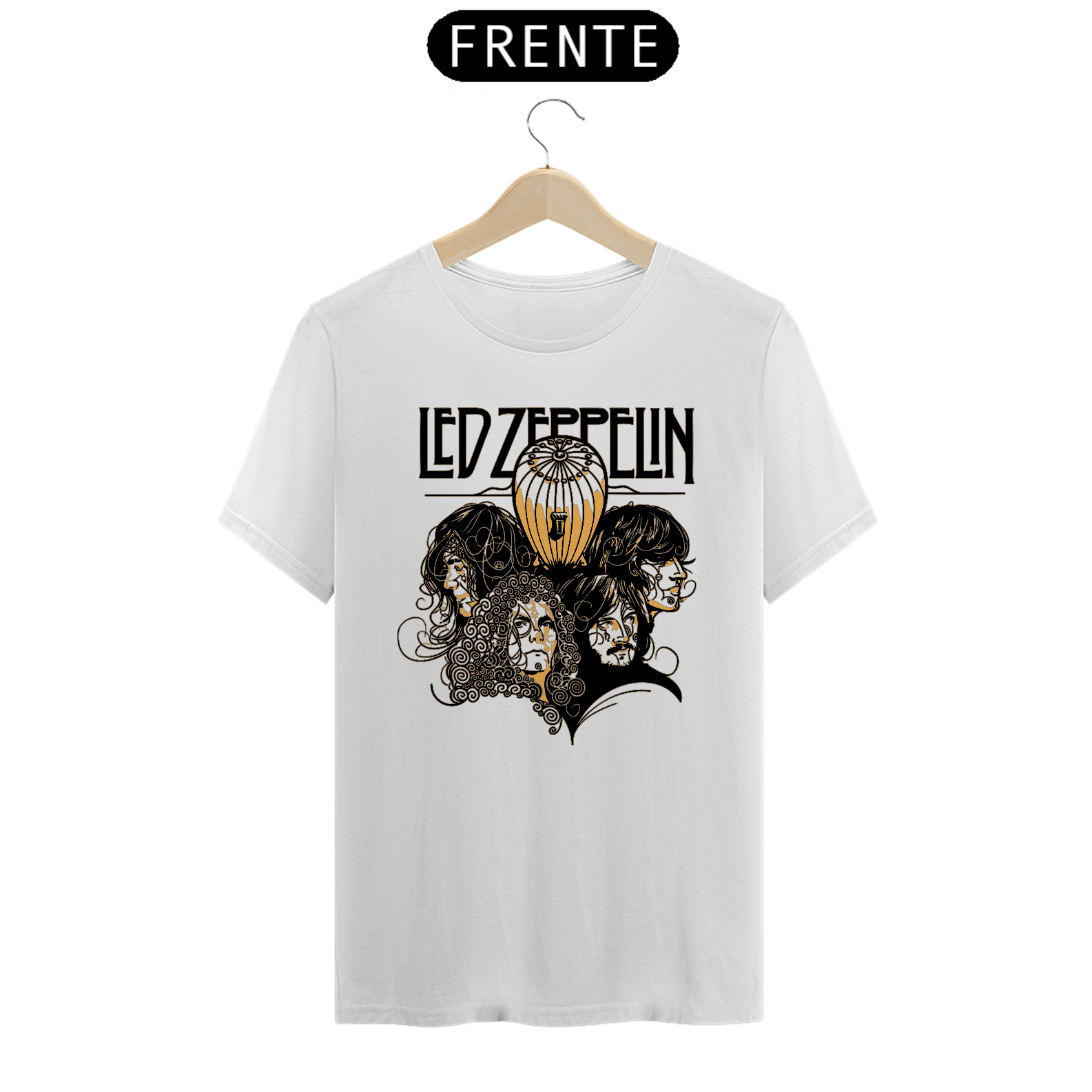 Nome do produto: Camiseta Reta Led Zeppelin