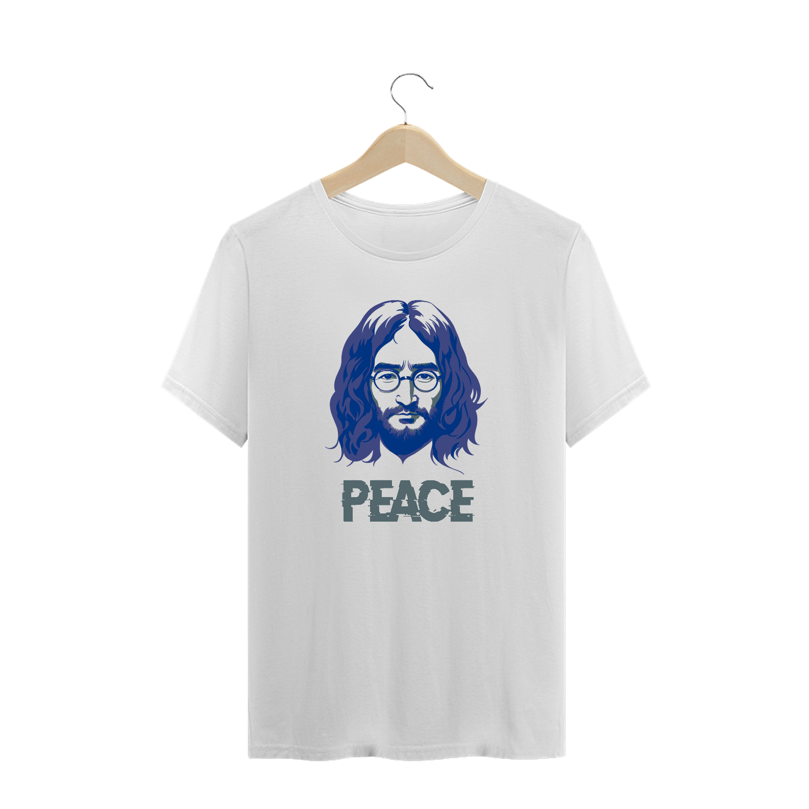 Nome do produto: Camiseta Plus Size Peace (John Lennon)
