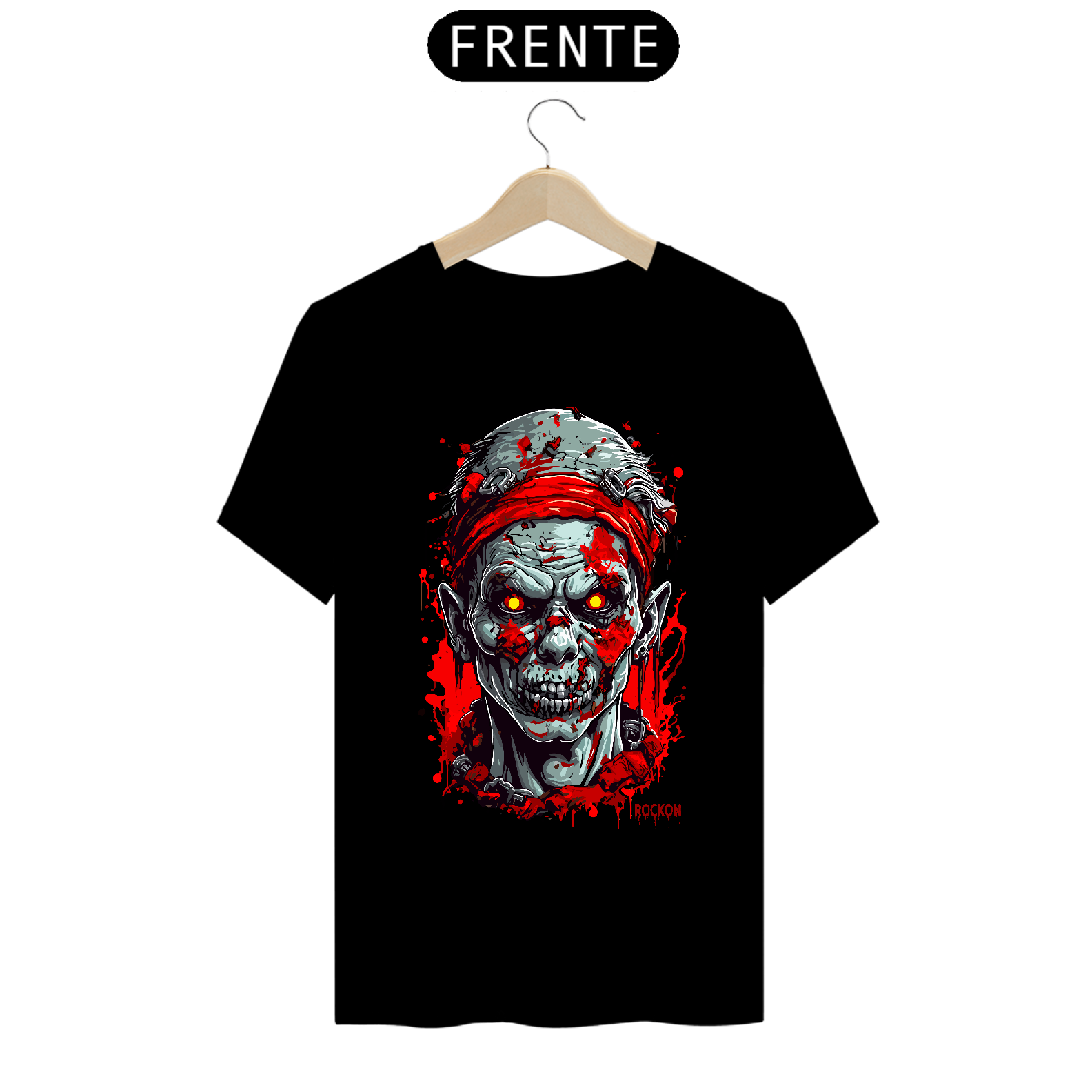 Nome do produto: Camiseta Masculina Zumbi