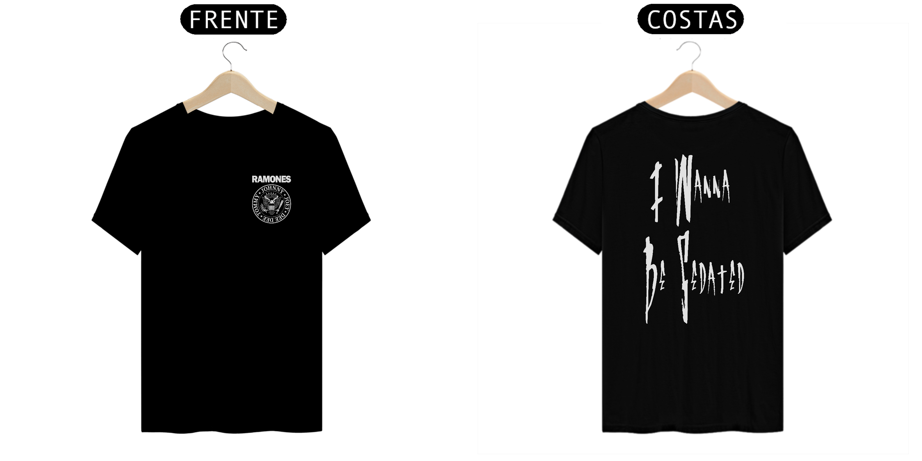 Nome do produto: Camiseta Reta I Wanna Be Sedated