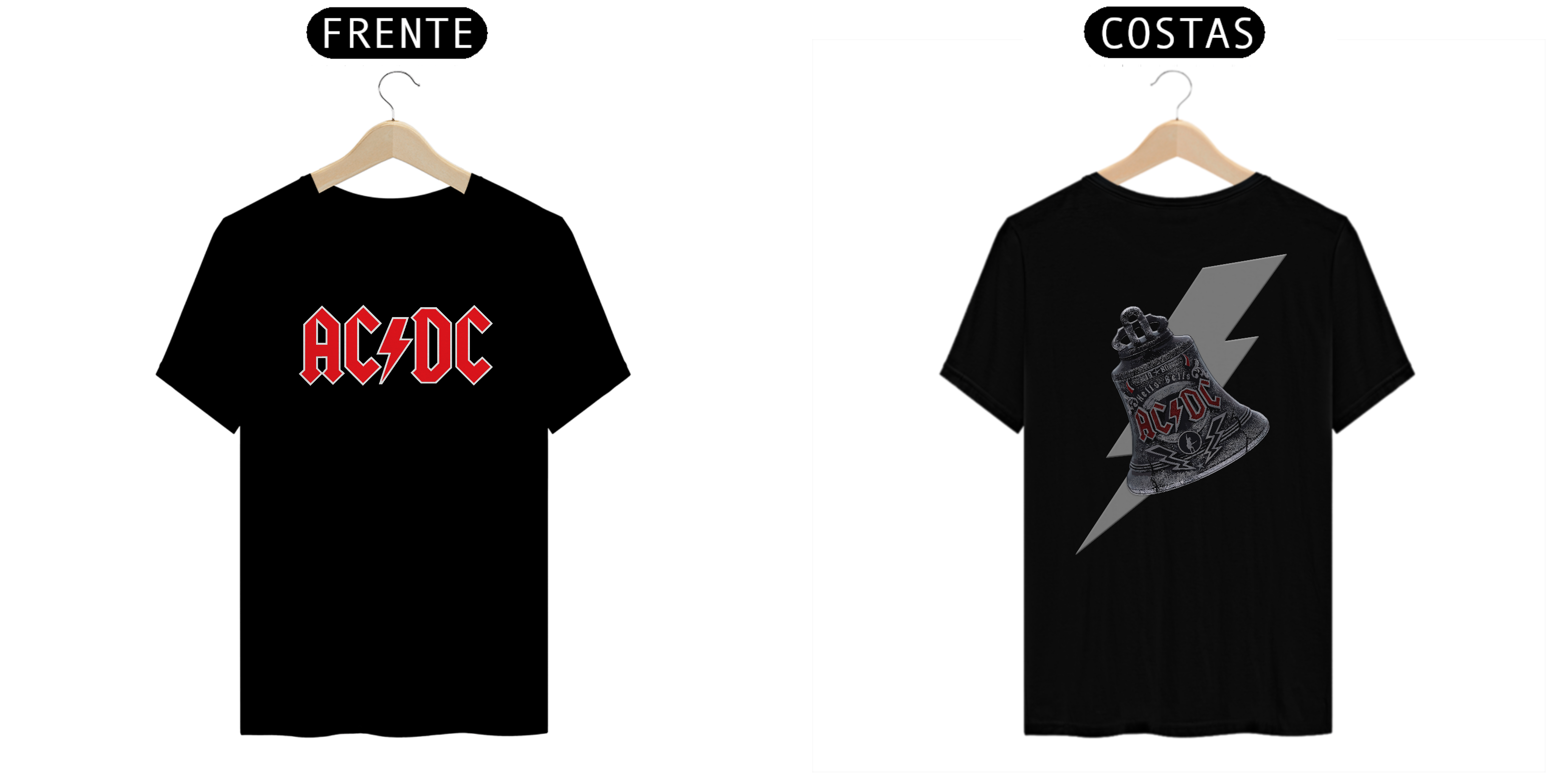 Nome do produto: Camiseta Reta ACDC Hells Bells