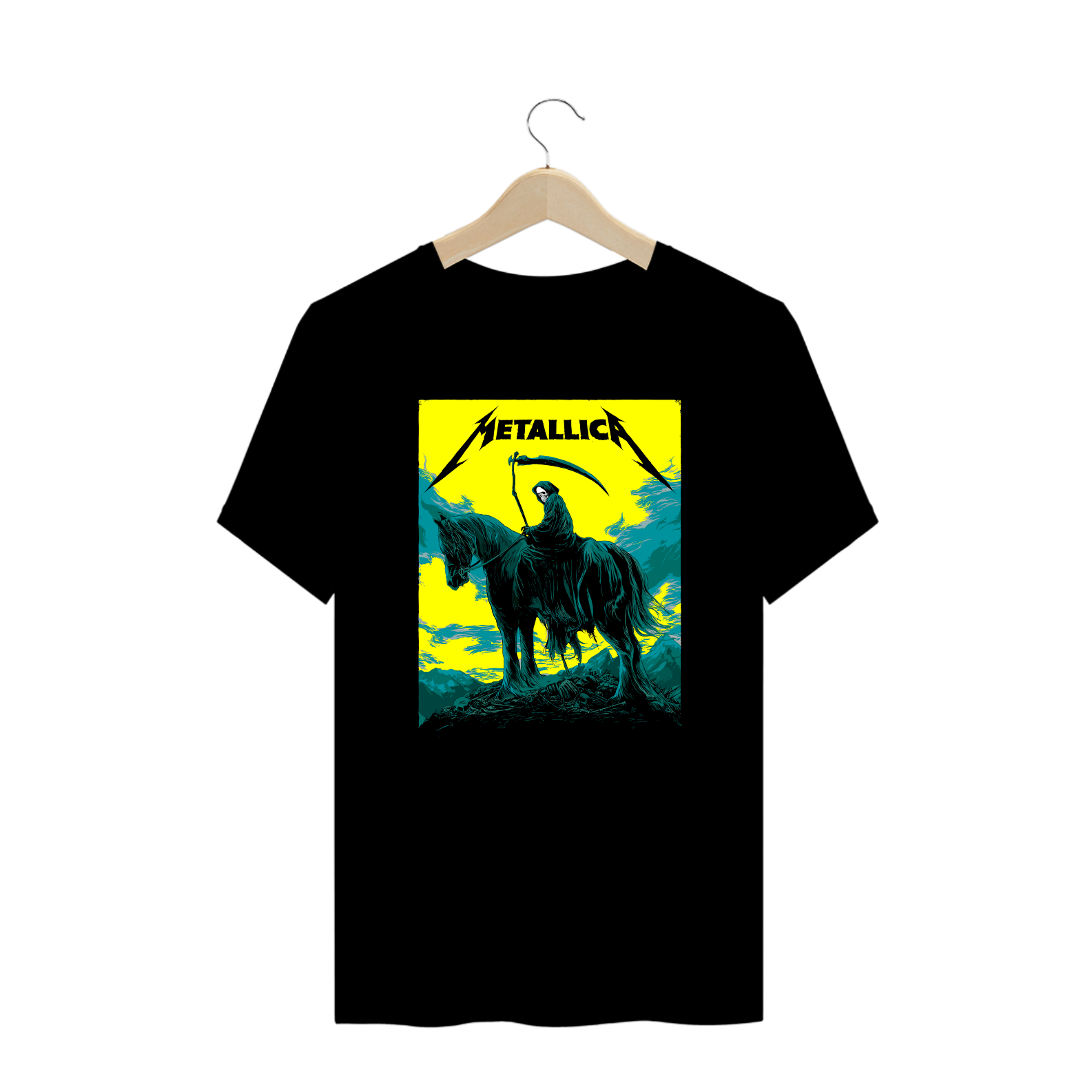 Nome do produto: Camiseta Plus Size Metallica (Death)
