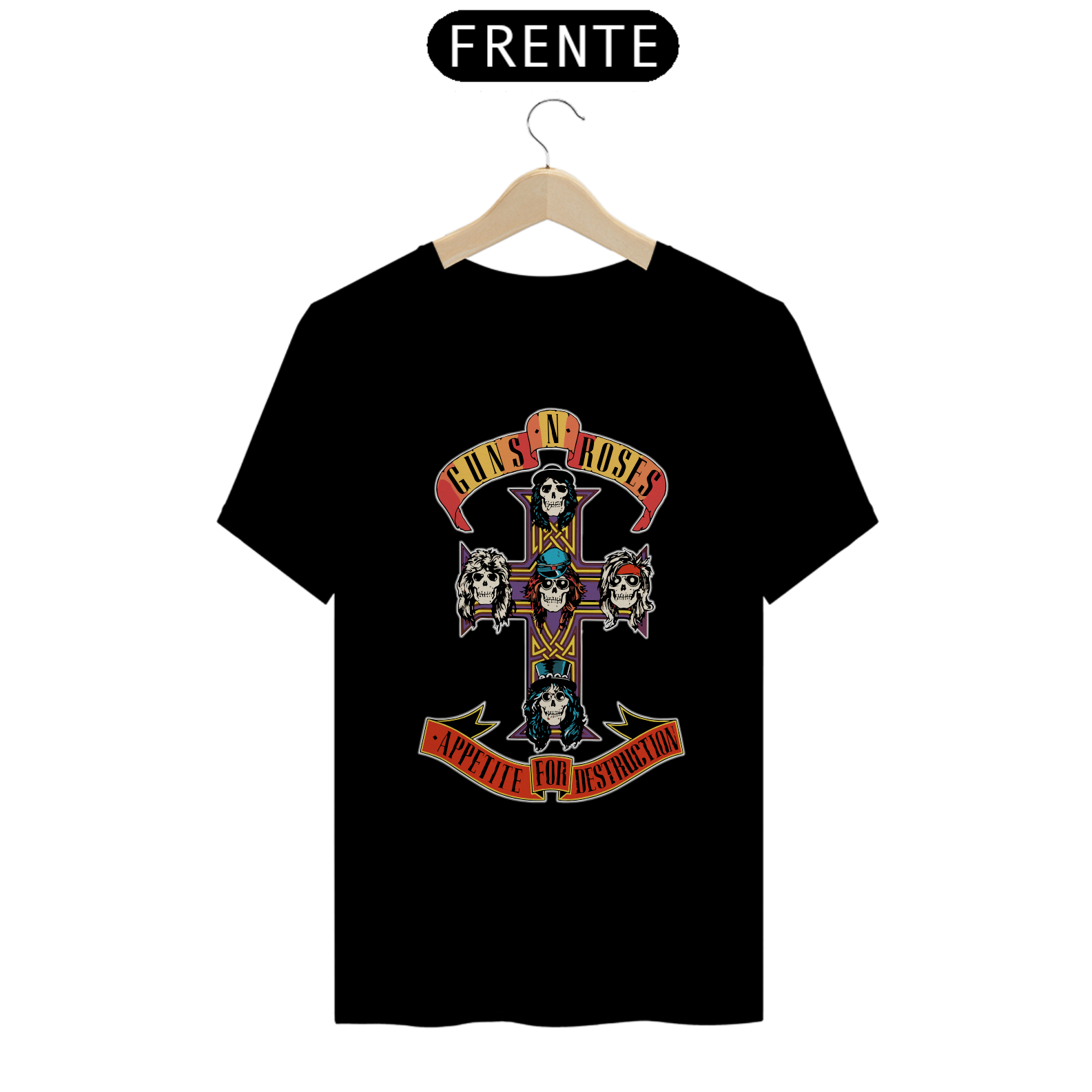 Nome do produto: Camiseta Reta Appetite For Destruction (Guns N Roses)