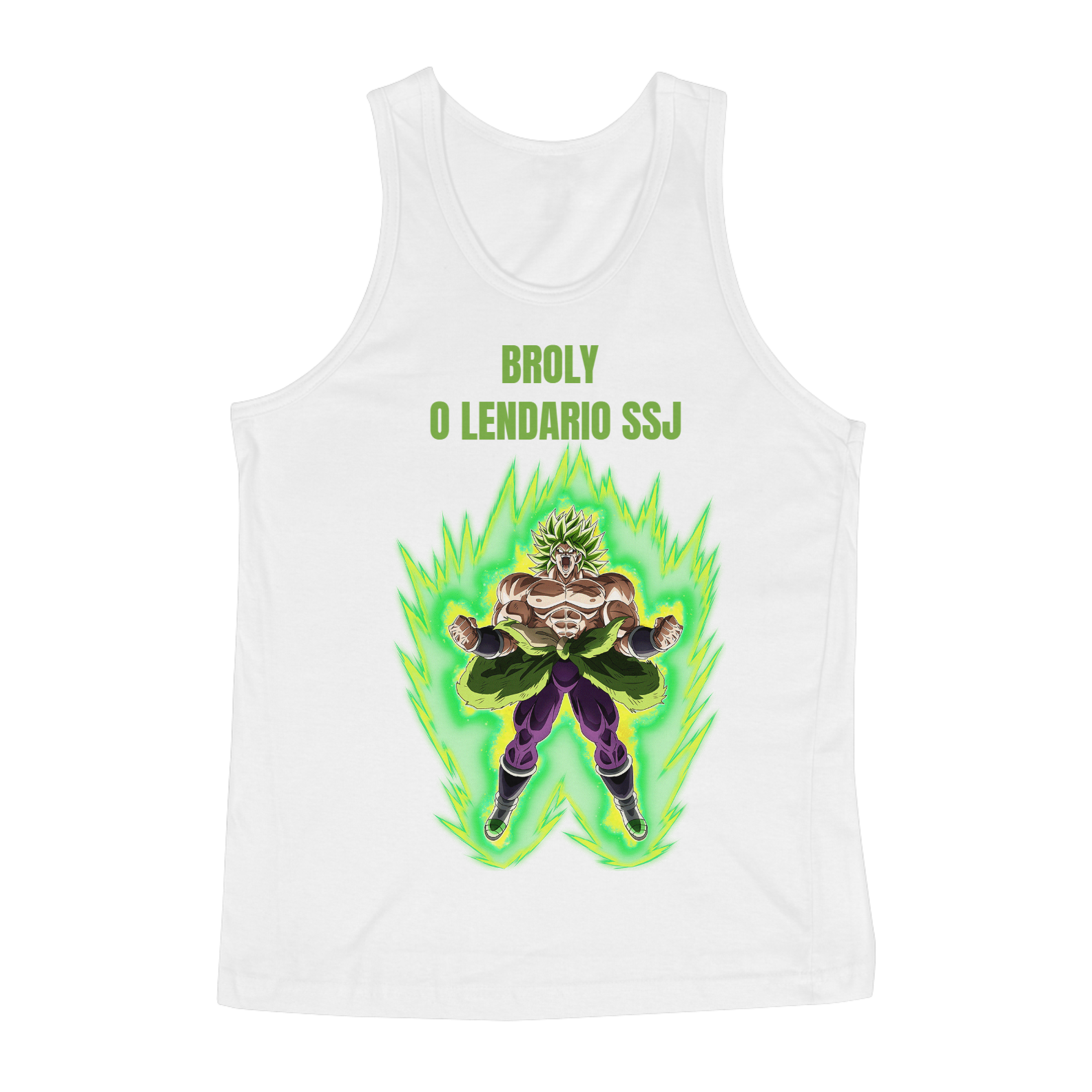 Nome do produto: Camisa regata do Broly o Lendario SSJ