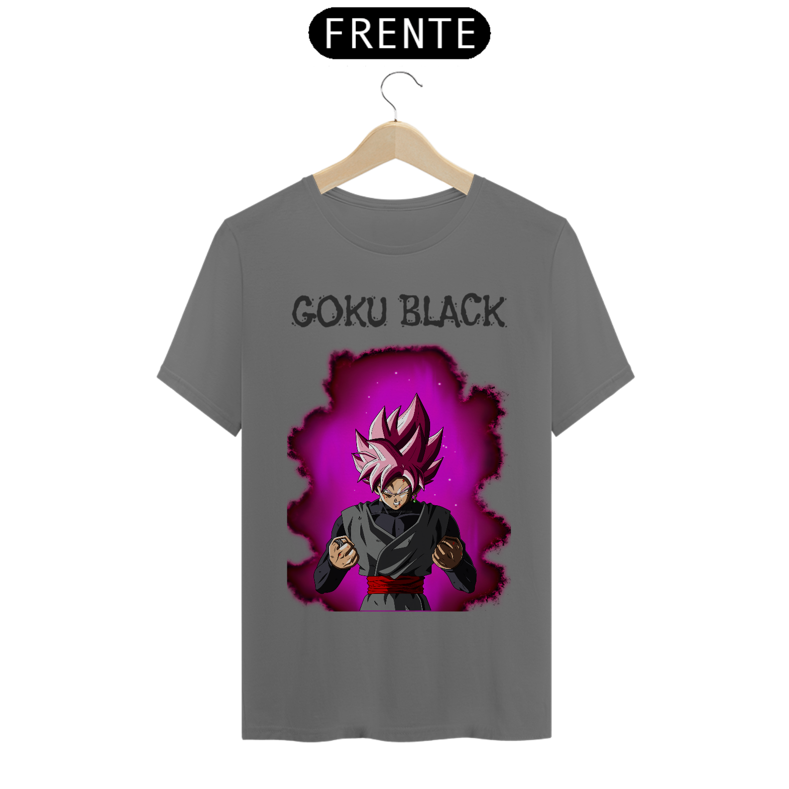 Nome do produto: Camisa de manga curta do Goku Black SSJ Rose