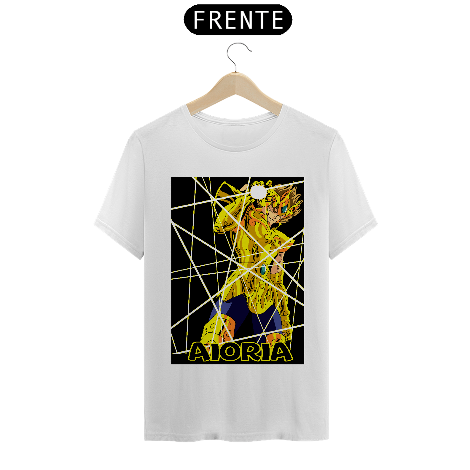 Nome do produto: Camiseta - Cavaleiros do Zodíaco - Aioria - ANIME