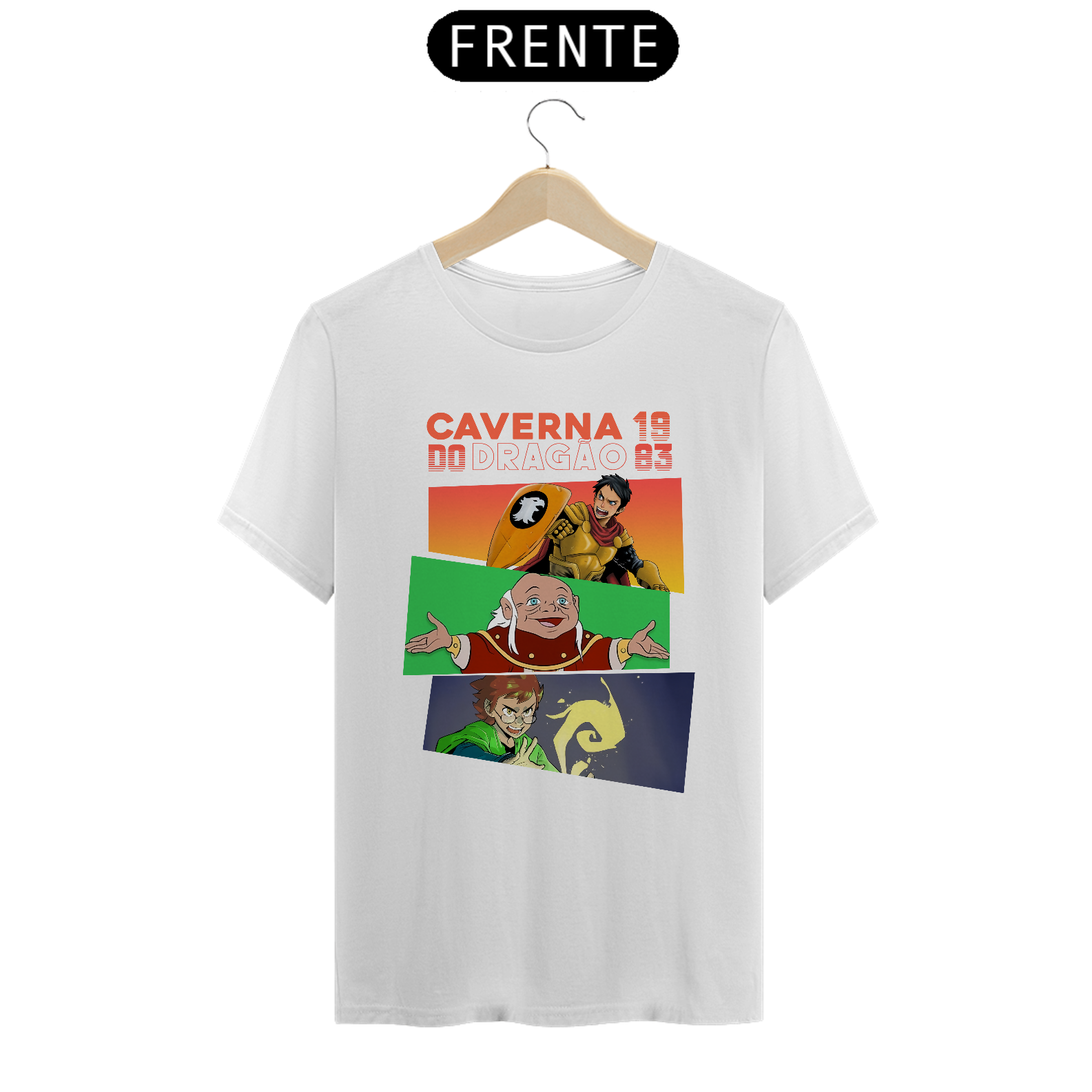 Nome do produto: CAMISETA - CAVERNA DO DRAGÃO - NOSTALGIA