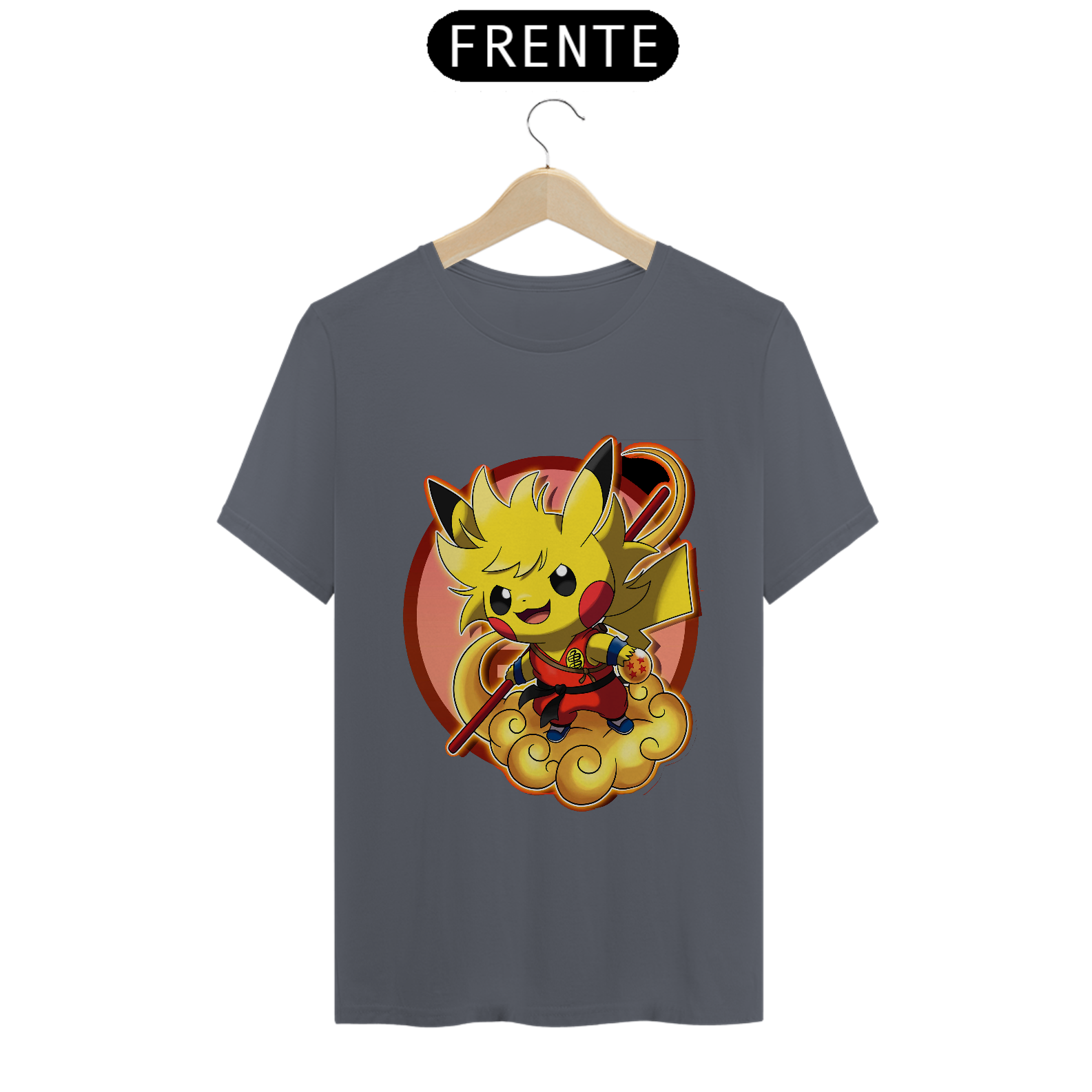 Nome do produto: CAMISETA POKEMÓN - PIKACHU - DRAGON BALL