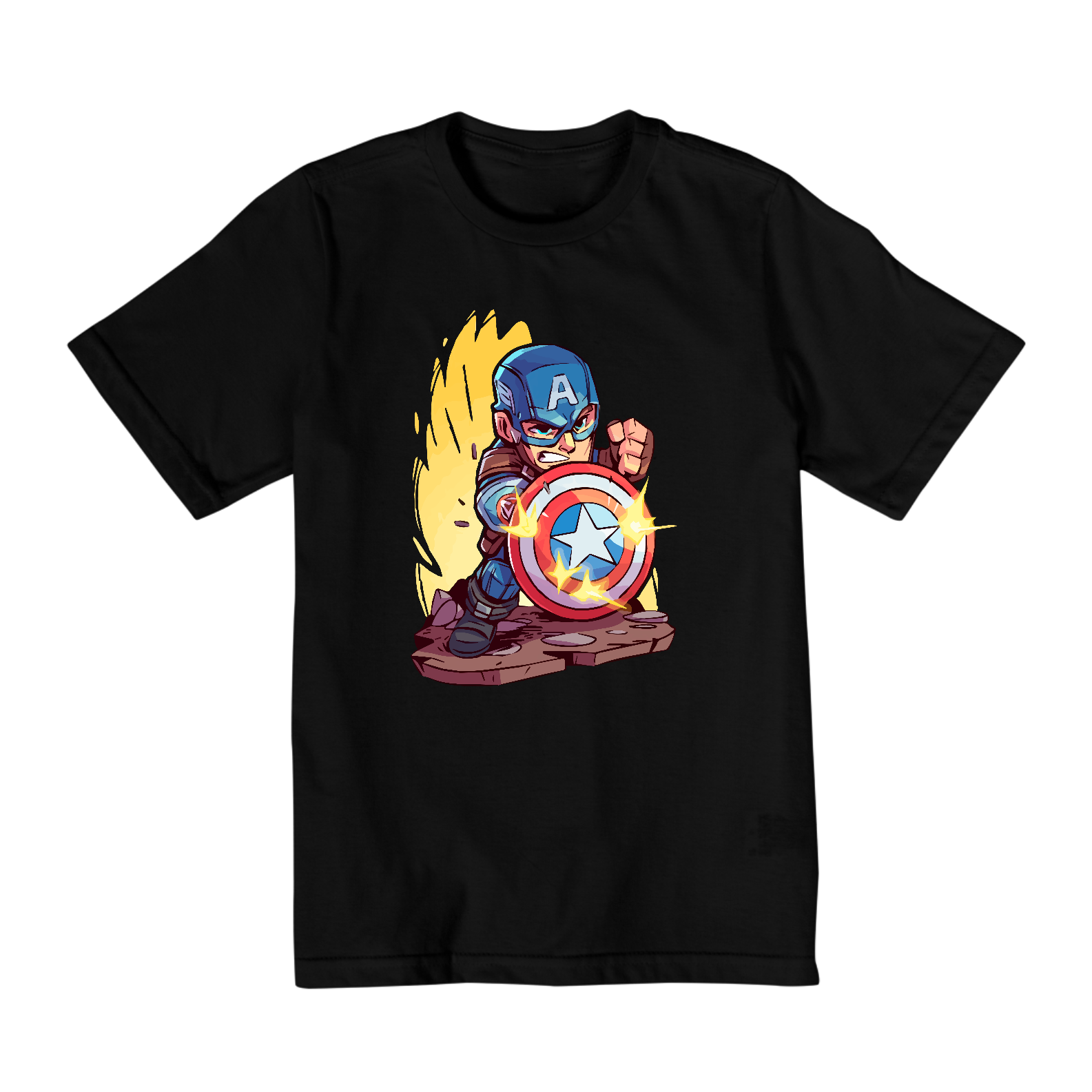 Nome do produto: CAMISETA - CAPITÃO AMÉRICA - INFANTIL