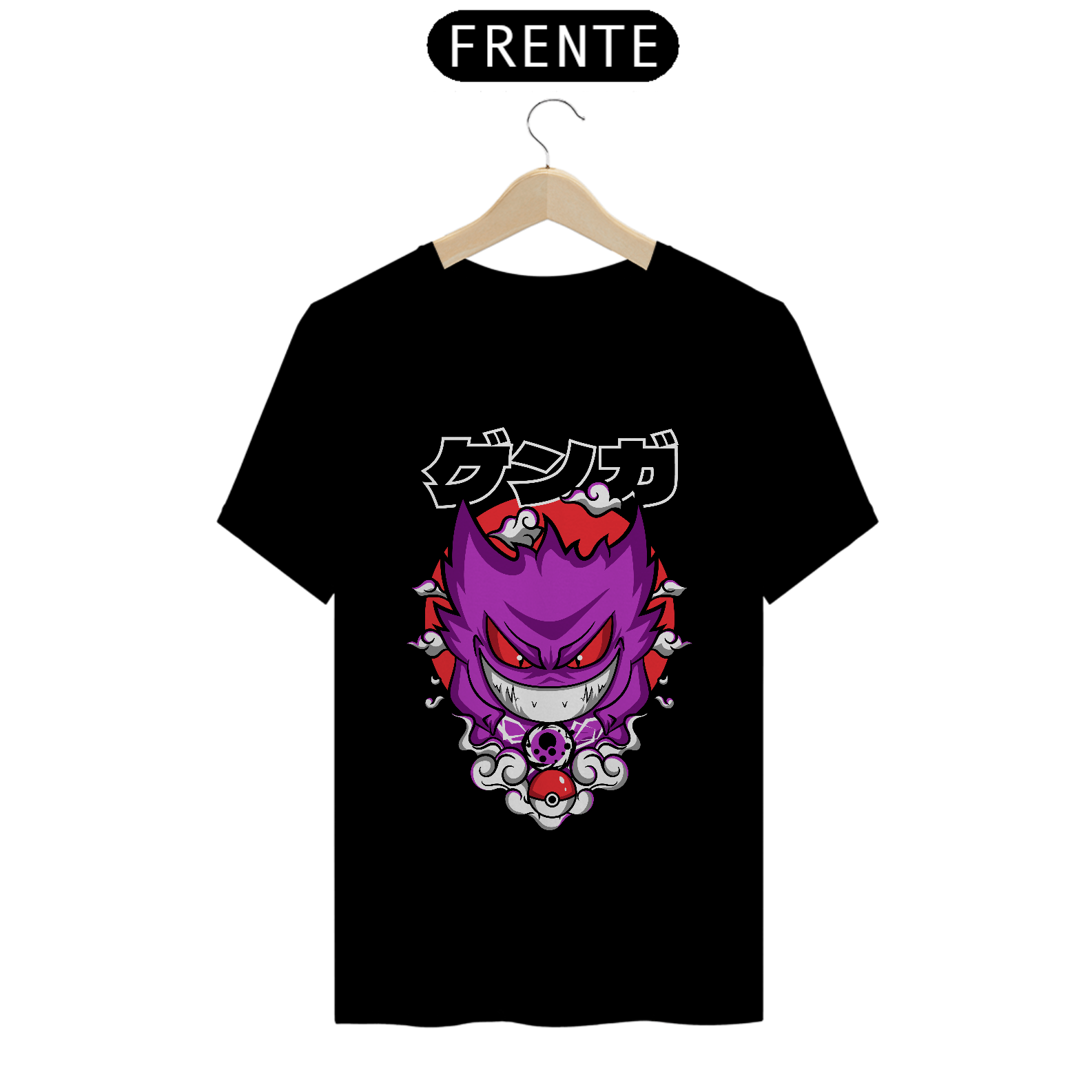 Nome do produto: CAMISETA POKEMÓN - GENGAR