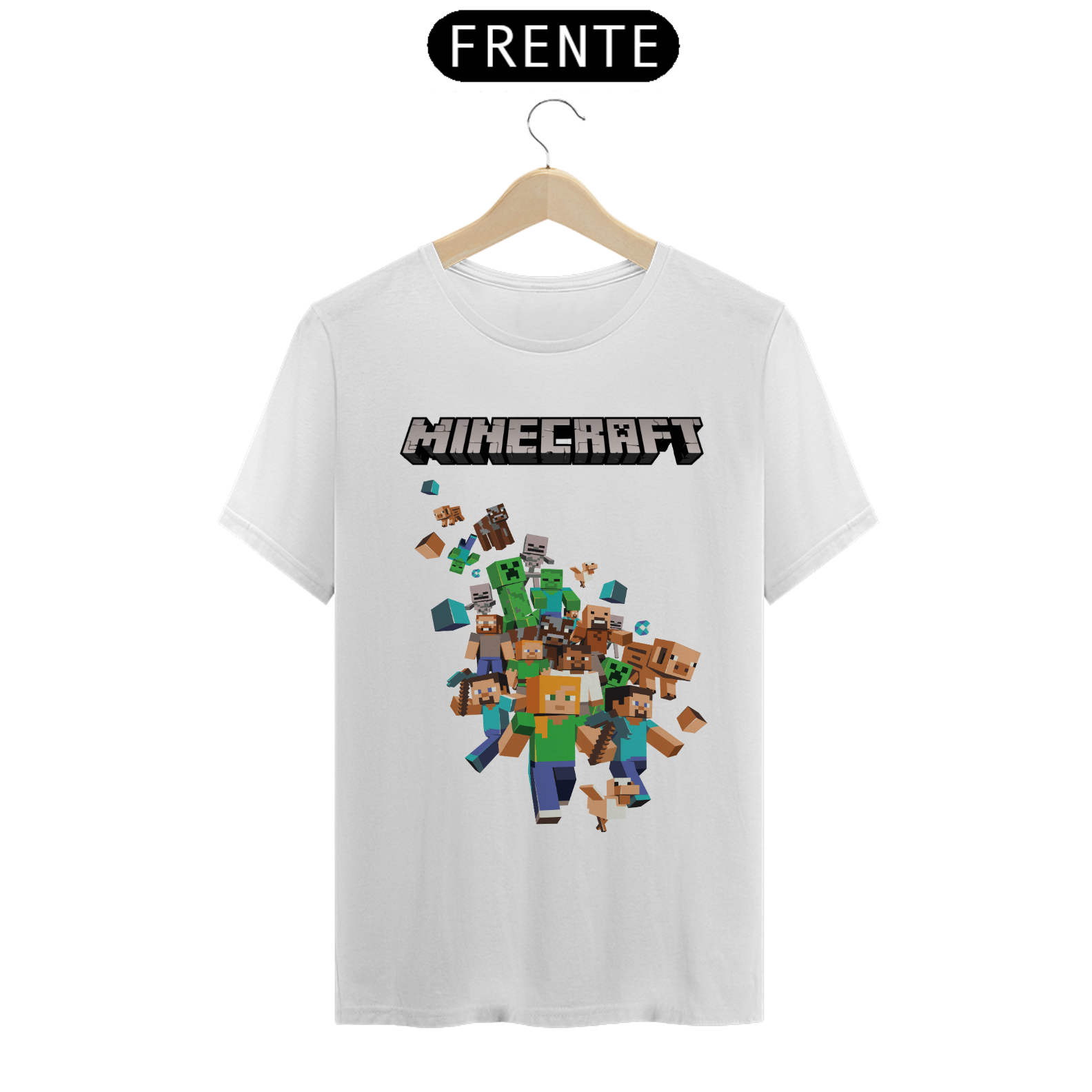 Nome do produto: CAMISA MINECRAFT