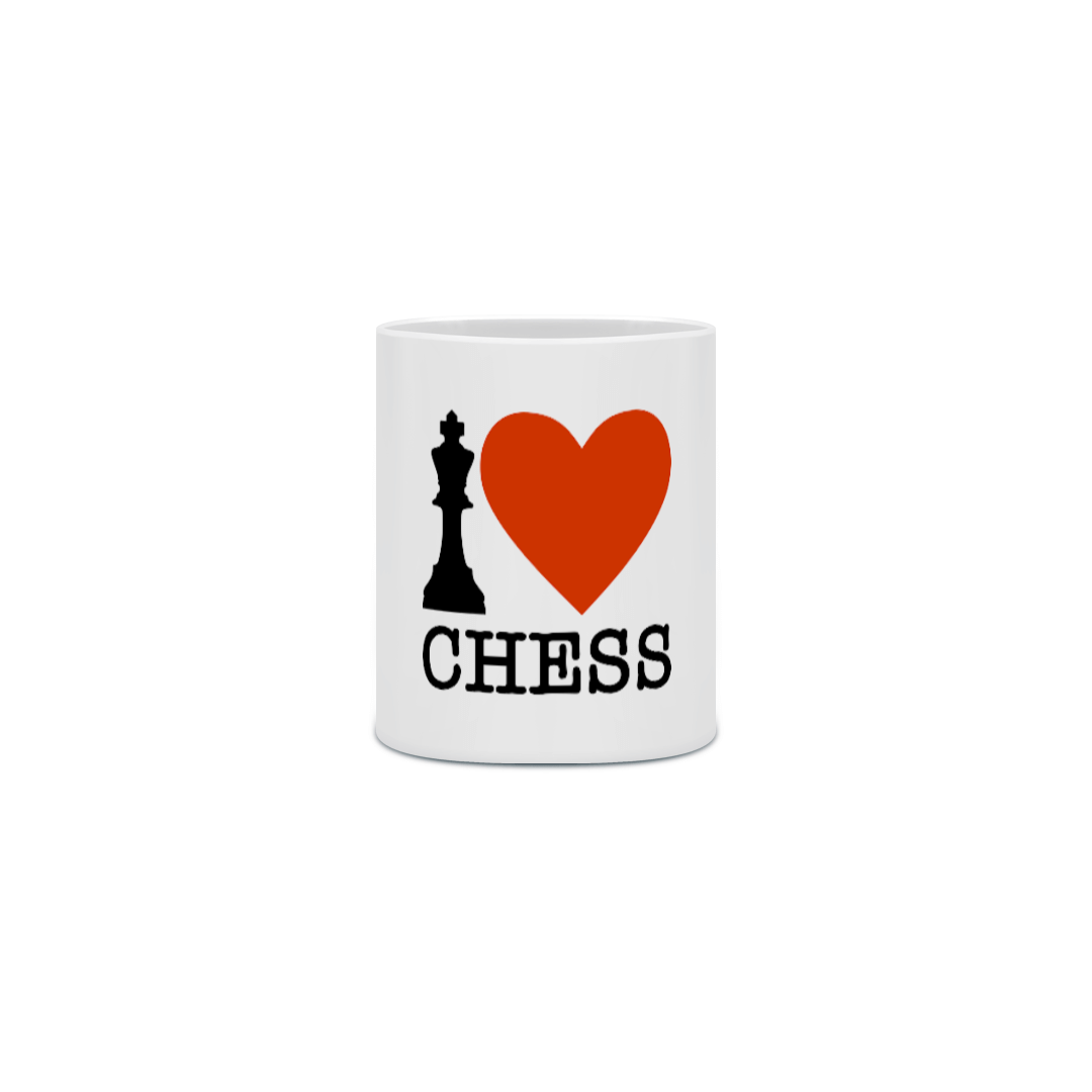 Nome do produto: CANECA I LOVE CHESS